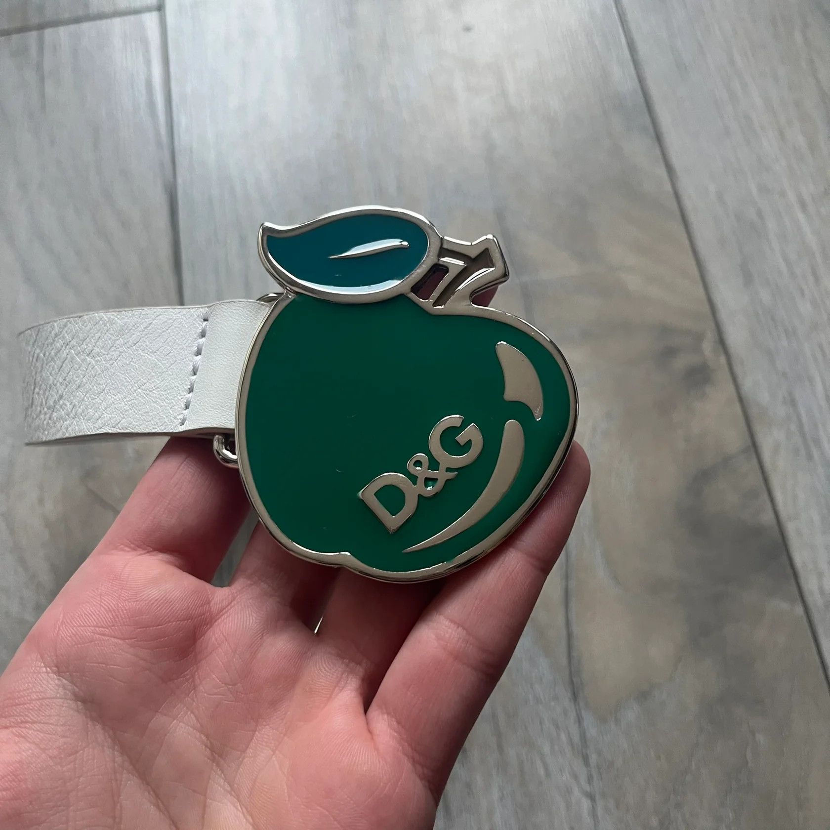 Dolce & Gabbana Dolce & Gabbana 2000's Green Apple Leather Belt Size ONE SIZE - 2 Thumbnail