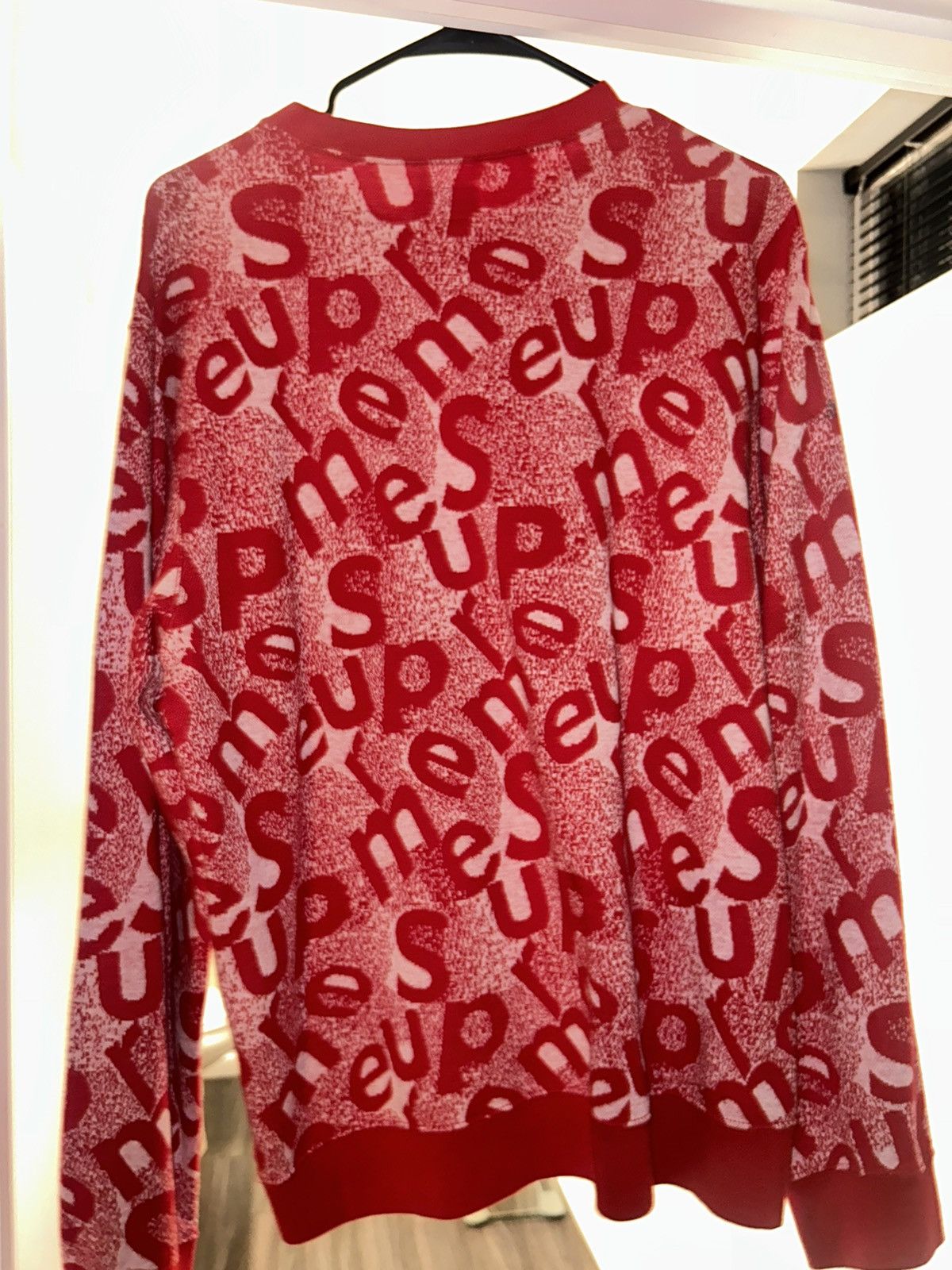 Supreme Crewneck Sweater Scatter Text - Size M sale