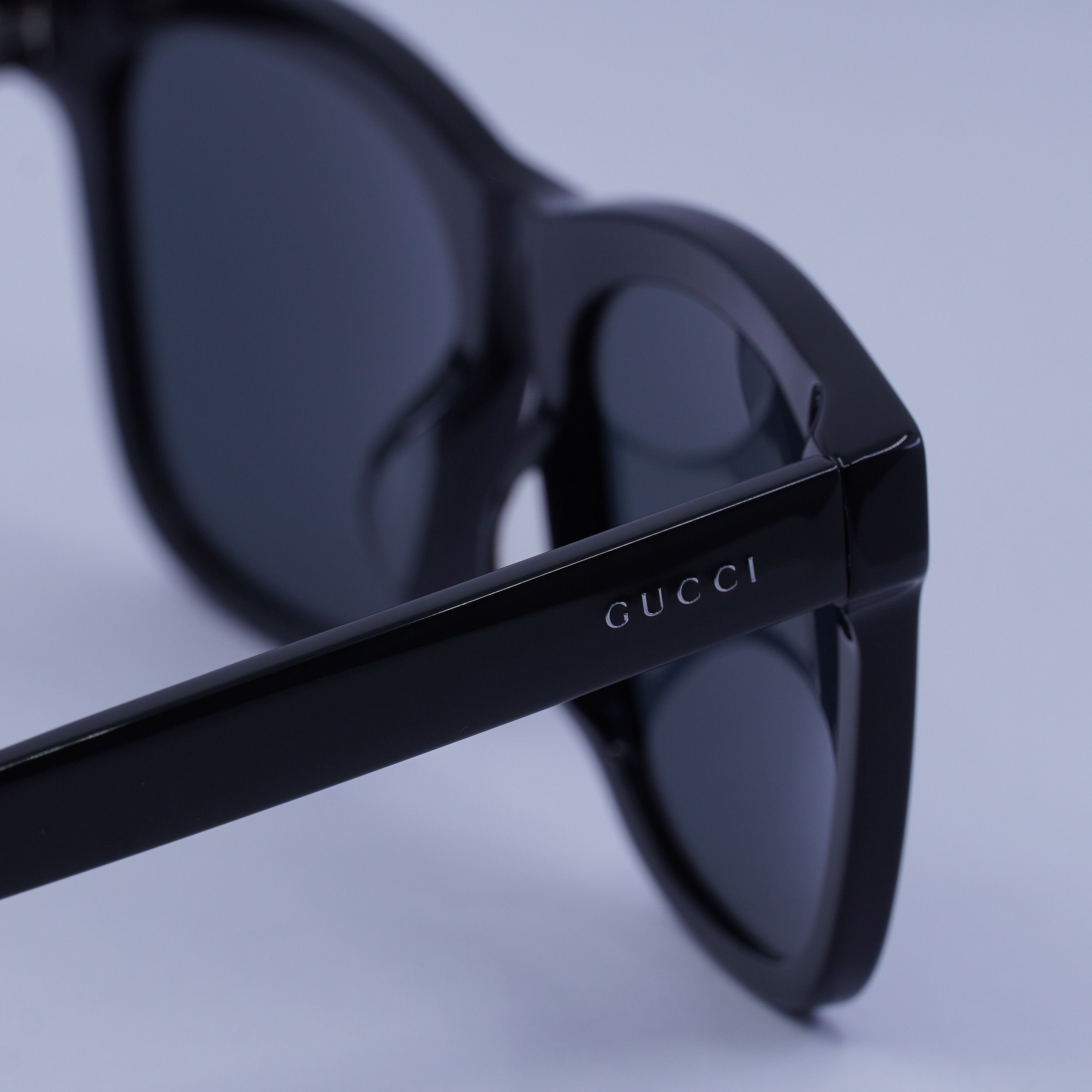 Gucci Gucci GG0057SKN 006 Men Sunglasses Black Square Frame Size ONE SIZE - 9 Thumbnail