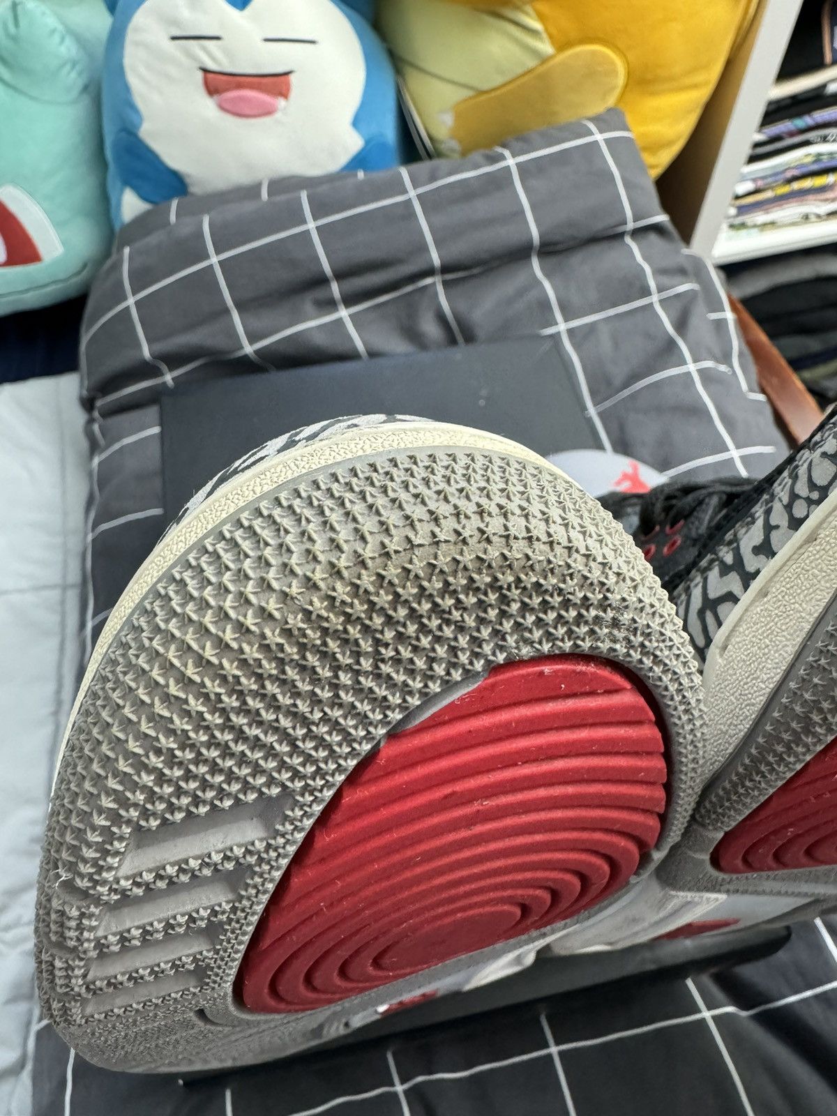 Jordan Brand × Nike Air Jordan 3 - Black Cement Size US 9 / EU 42 - 4 Thumbnail