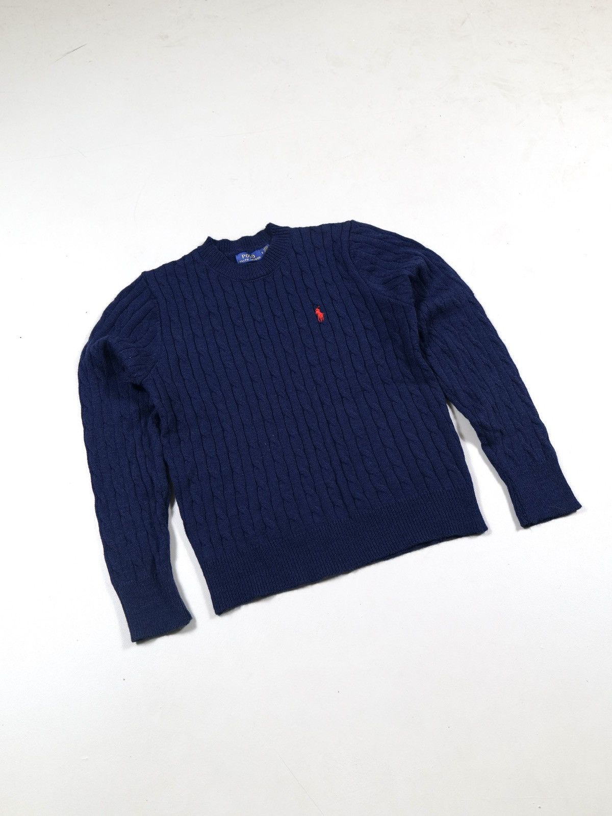Polo Ralph Lauren Ralph Lauren Cable Knit Sweater navy blue Size US M / EU 48-50 / 2 - 2 Thumbnail