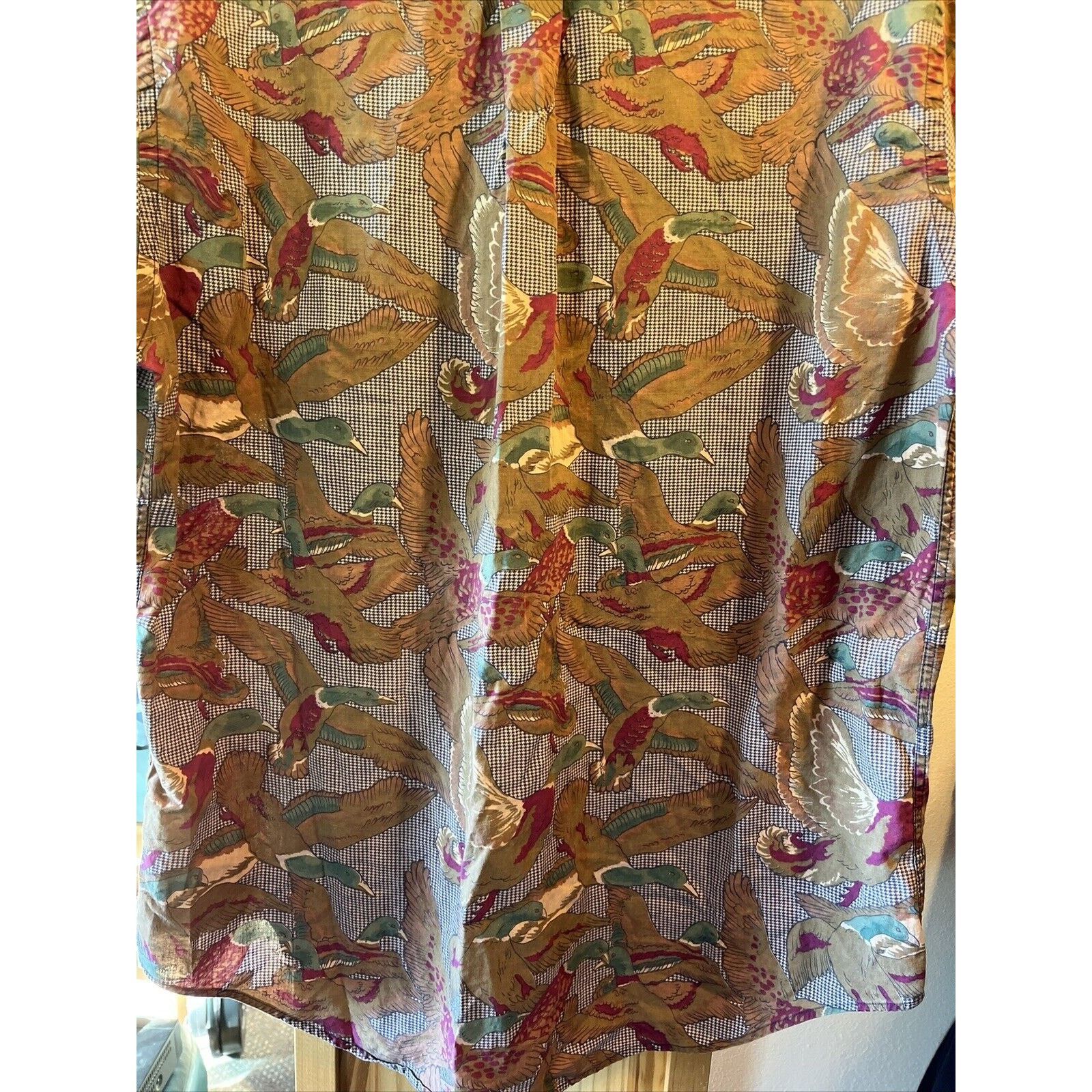 Allen Solly Allen Solly Vintage Men’s 17.5 34/35 Duck Print Cotton Shirt Size US L / EU 52-54 / 3 - 10 Thumbnail