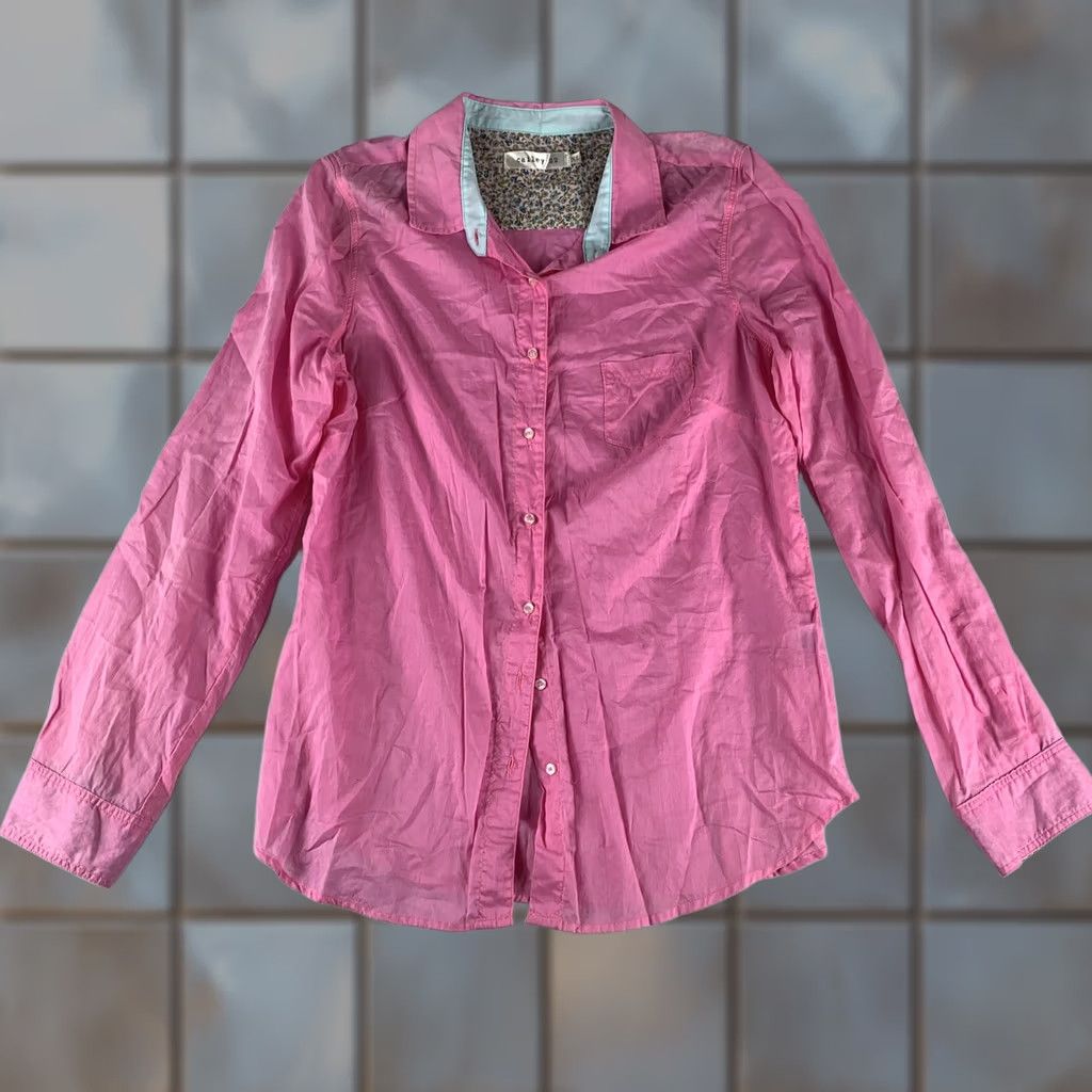 Vintage Cailey 22 Women Shirt Button Up Blouse Collared LongSleeves XL Pink Solid Size XL / US 12-14 / IT 48-50 - 1 Thumbnail