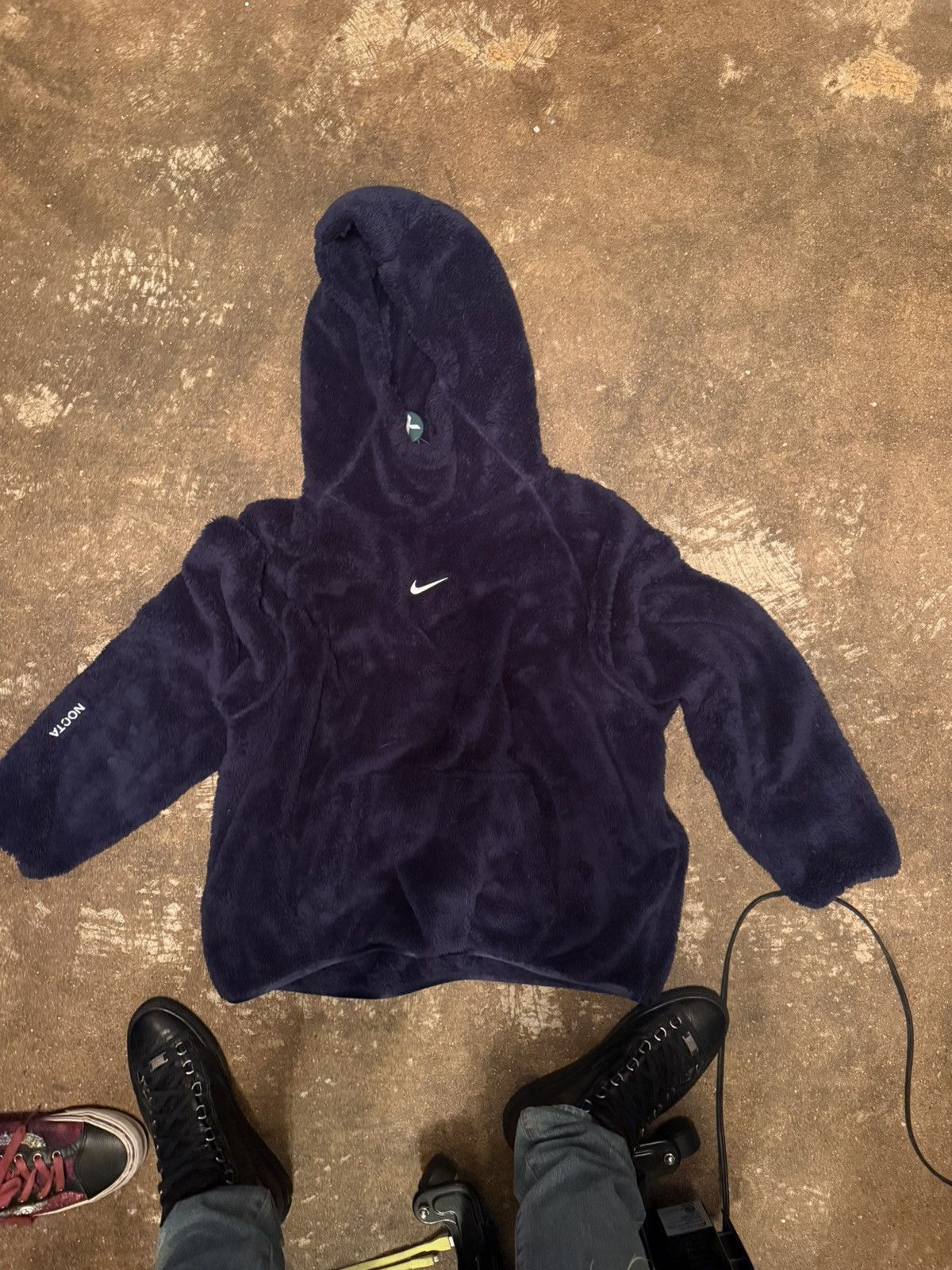 NOCTA Nike X Nocta Womens Chalat Polar Top Dark Blue Size US M / EU 48-50 / 2 - 2 Thumbnail