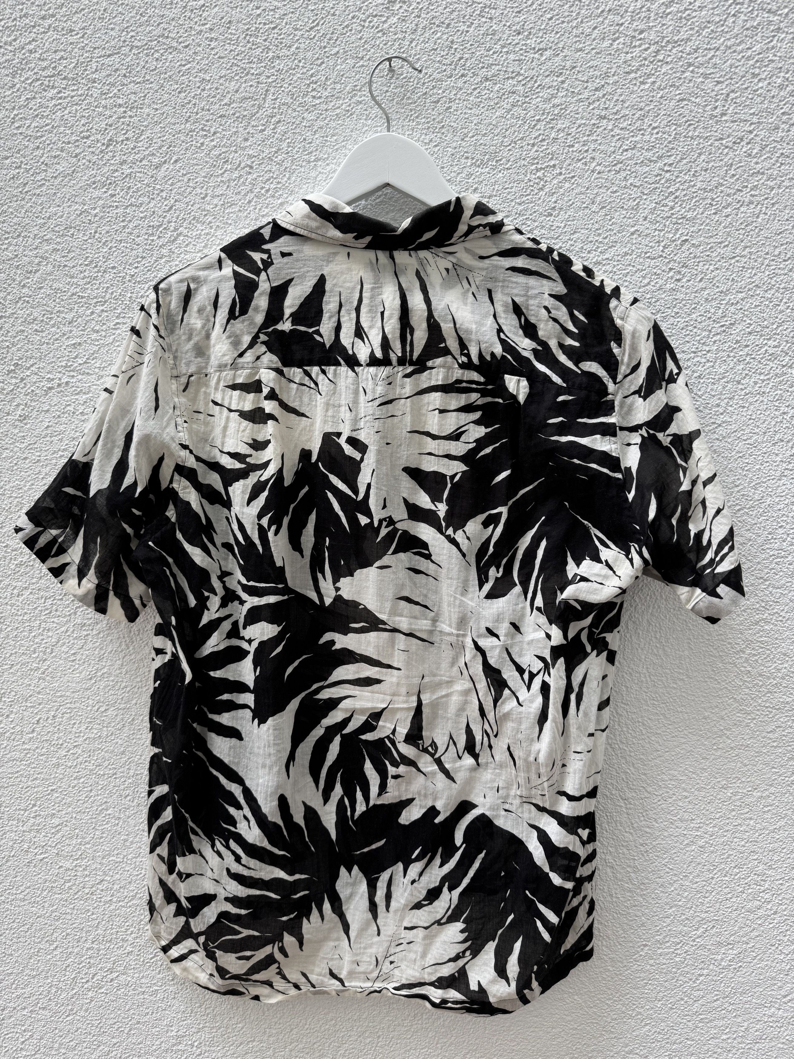 Saint Laurent Paris Saint Laurent Summer Palm Leaf Print Shirt Size US M / EU 48-50 / 2 - 2 Thumbnail