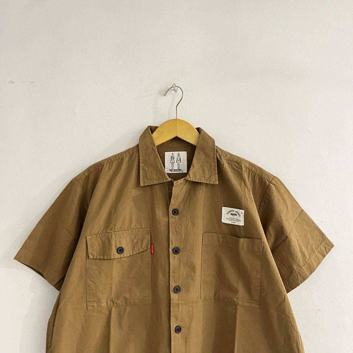 Japanese Brand D Land - Brown Double Pocket Shirt Size US M / EU 48-50 / 2 - 2 Thumbnail