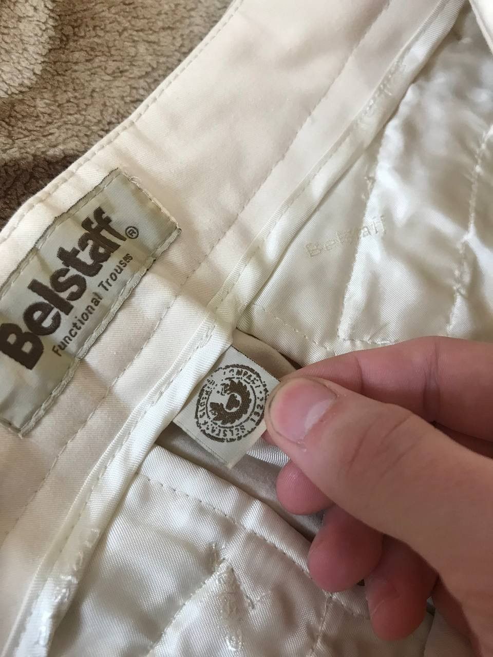 Belstaff × Vintage 🔥 Belstaff Gold Label Cotton Trousers Pants Italy Size 30" / US 8 / IT 44 - 6 Thumbnail
