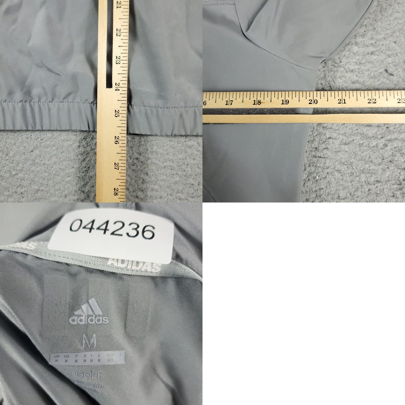 Adidas ADIDAS Windbreaker Jacket Womens Medium Gray Full Zip Activewear Sports Size L / US 10 / IT 46 - 8 Thumbnail