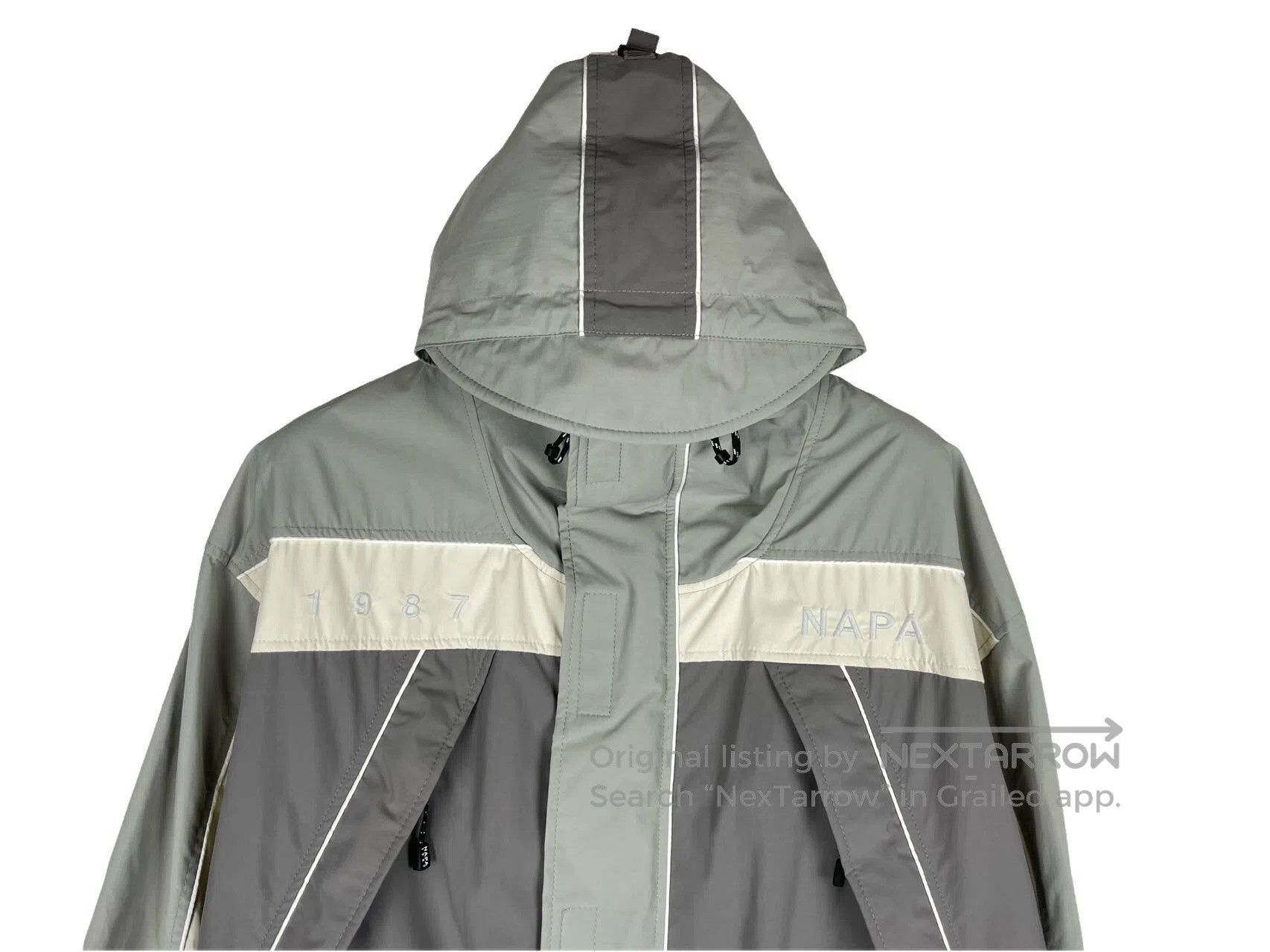 Martine Rose Martine Rose White and Grey Patchwork Silhouette Windbreak Size US S / EU 44-46 / 1 - 3 Thumbnail