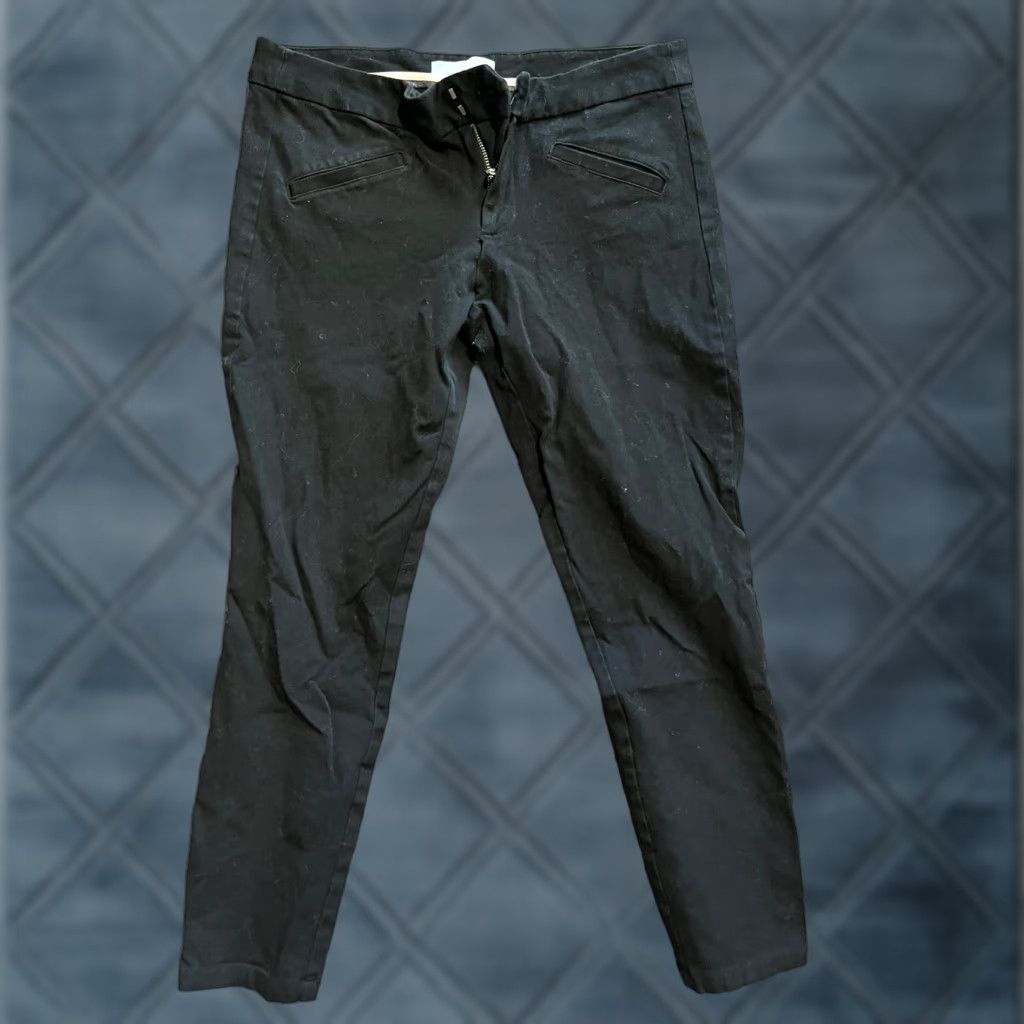 Gap VINTAGE Gap Ultra Skinny Black Stretch Cropped Pants Women's Size 6 Regular 32x25.5 Cropped Skinny n/a Women Size 28" / US 6 / IT 42 - 1 Thumbnail