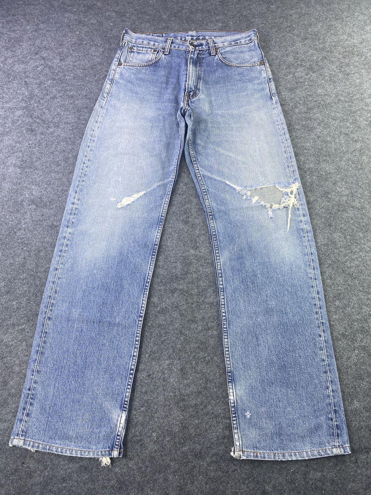 Jean × Levi's × Vintage VINTAGE LEVIS 503 DISTRESS BLUE WASH JEANS - J906 Size US 30 / EU 46 - 2 Thumbnail