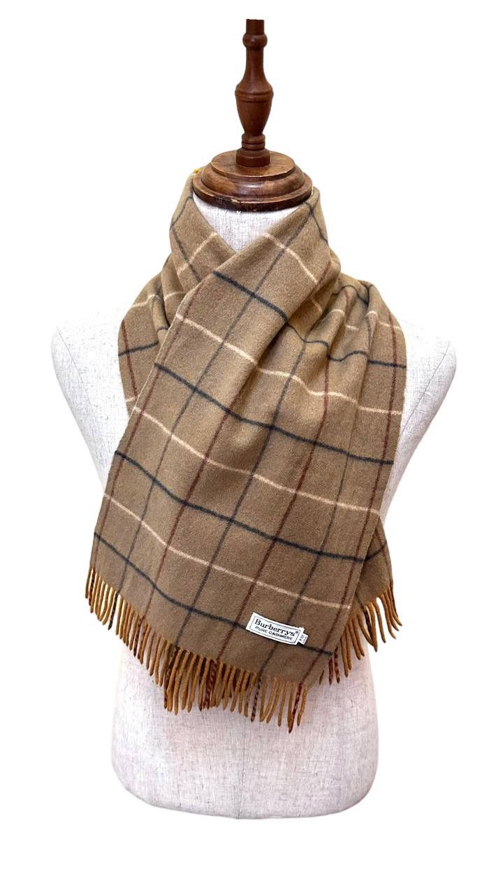 Burberry Burberrys Vintage CASHMERE Scarf / Muffler Size ONE SIZE - 3 Thumbnail