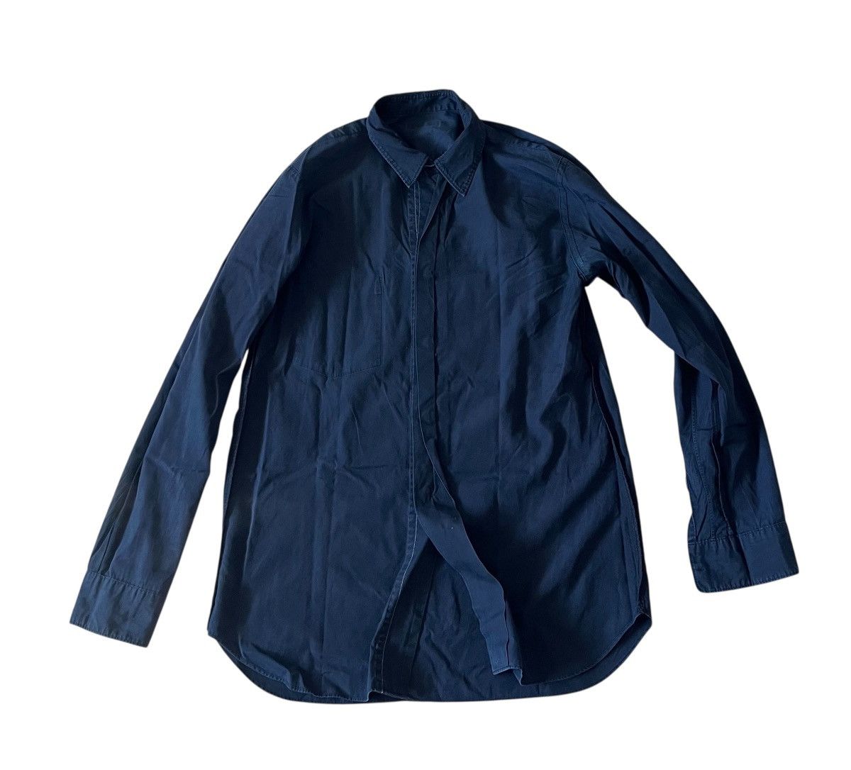 Comme des Garcons Vintage cdg homme plus hidden pockets dark navy button up Size US S / EU 44-46 / 1 - 3 Thumbnail
