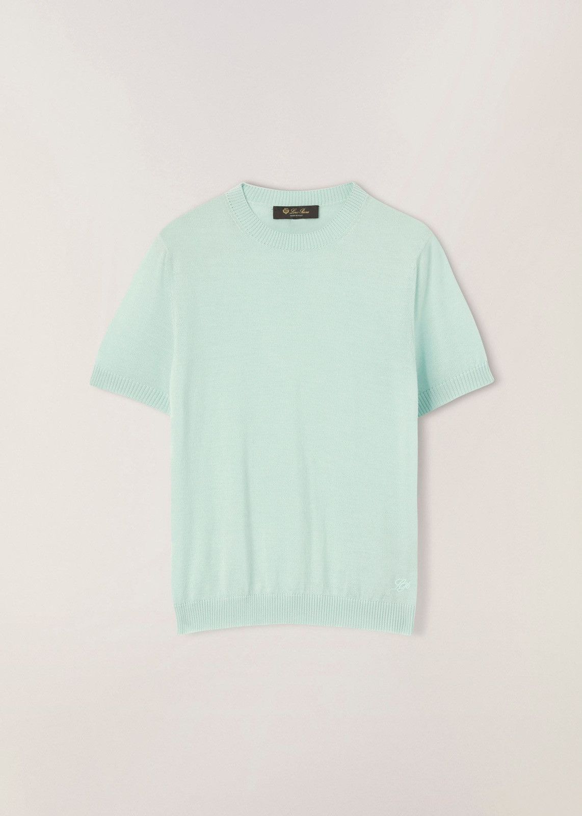Loro Piana o1srvl11e0424 T- Shirt in Sky Blue Size S / US 4 / IT 40 - 1 Thumbnail