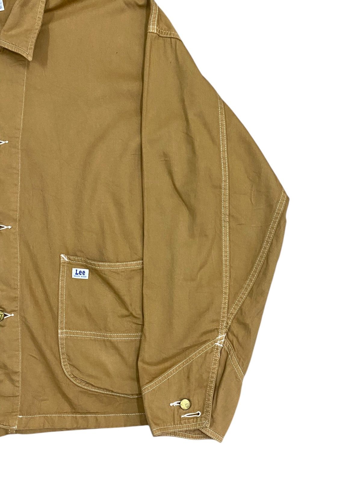 Lee Vintage Lee Sanforized Chore Jacket - Brown Workwear Shirt Size US L / EU 52-54 / 3 - 3 Thumbnail