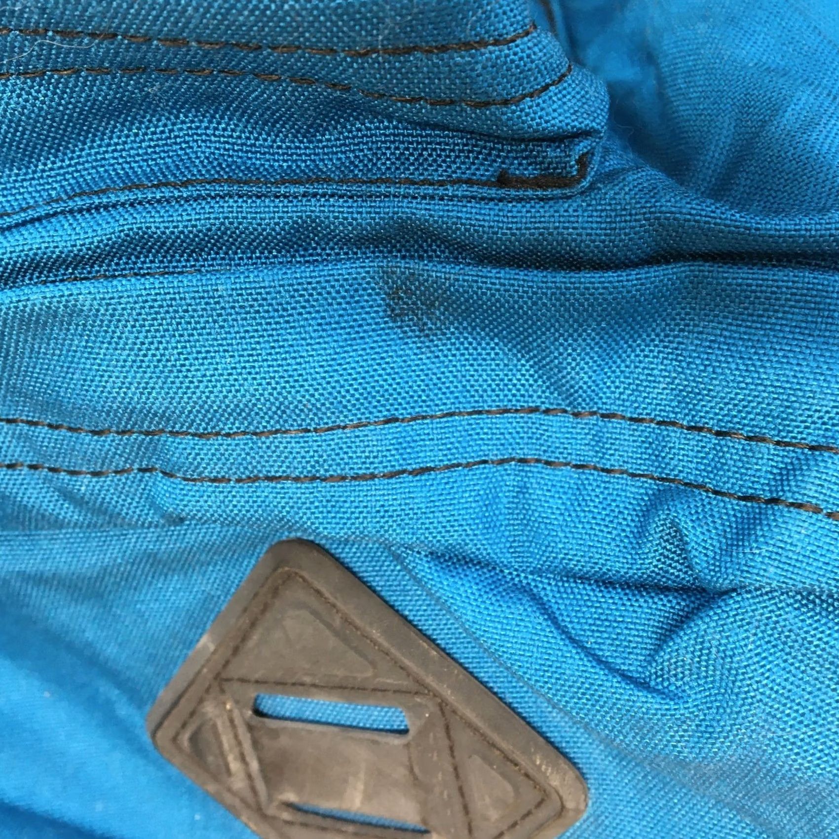 Vintage Vintage Caribou Neon Sling Bag Waist Crossbody Blue Nylon 90s Gorpcore 15" Bag Pockets Nylon Unisex Adults 90s Mens Womens Size ONE SIZE - 5 Thumbnail