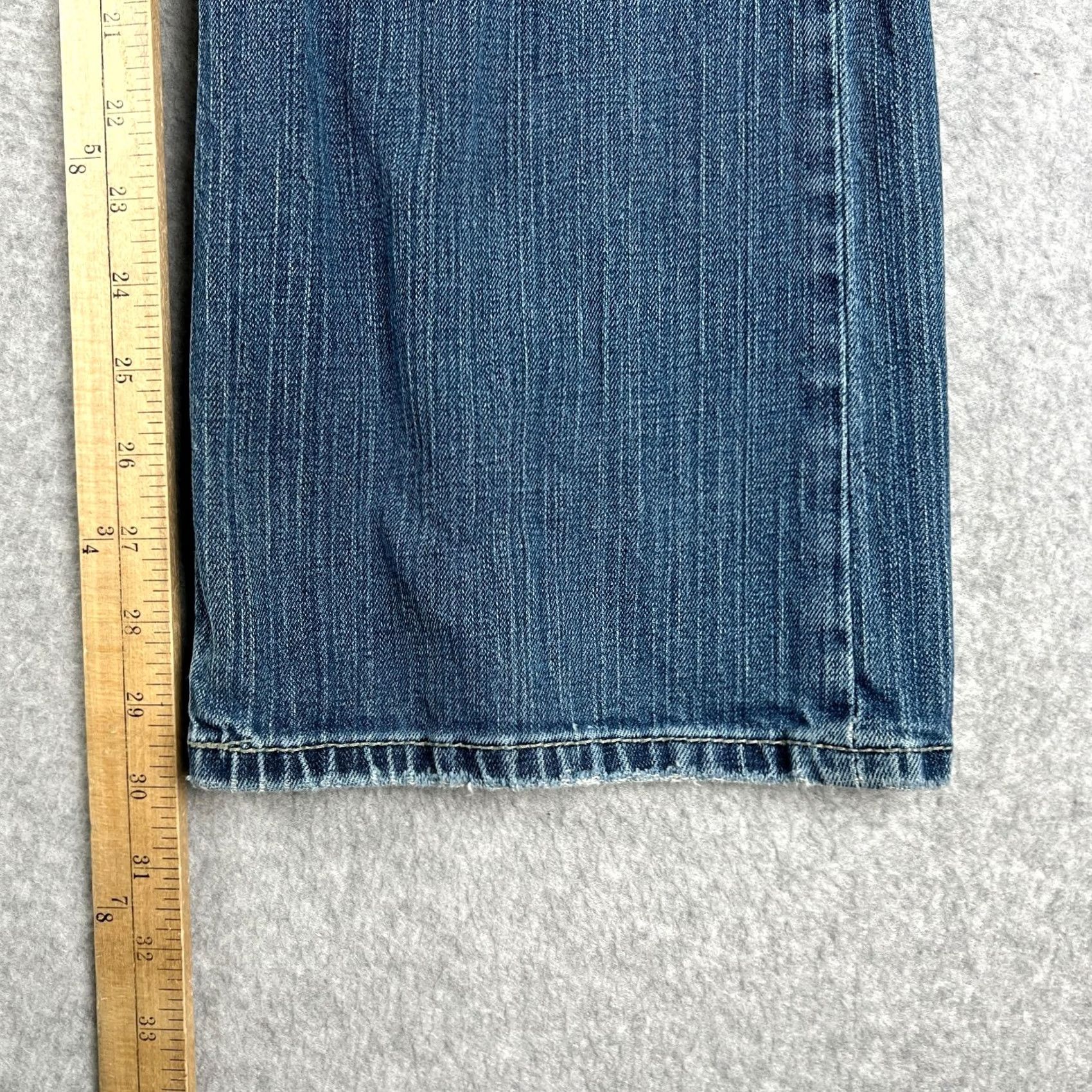 Vintage Buckle BKE Tyler Jeans Mens Blue Stretch Denim Straight Pants 30x30 Thick Stitch Size US 30 / EU 46 - 7 Thumbnail