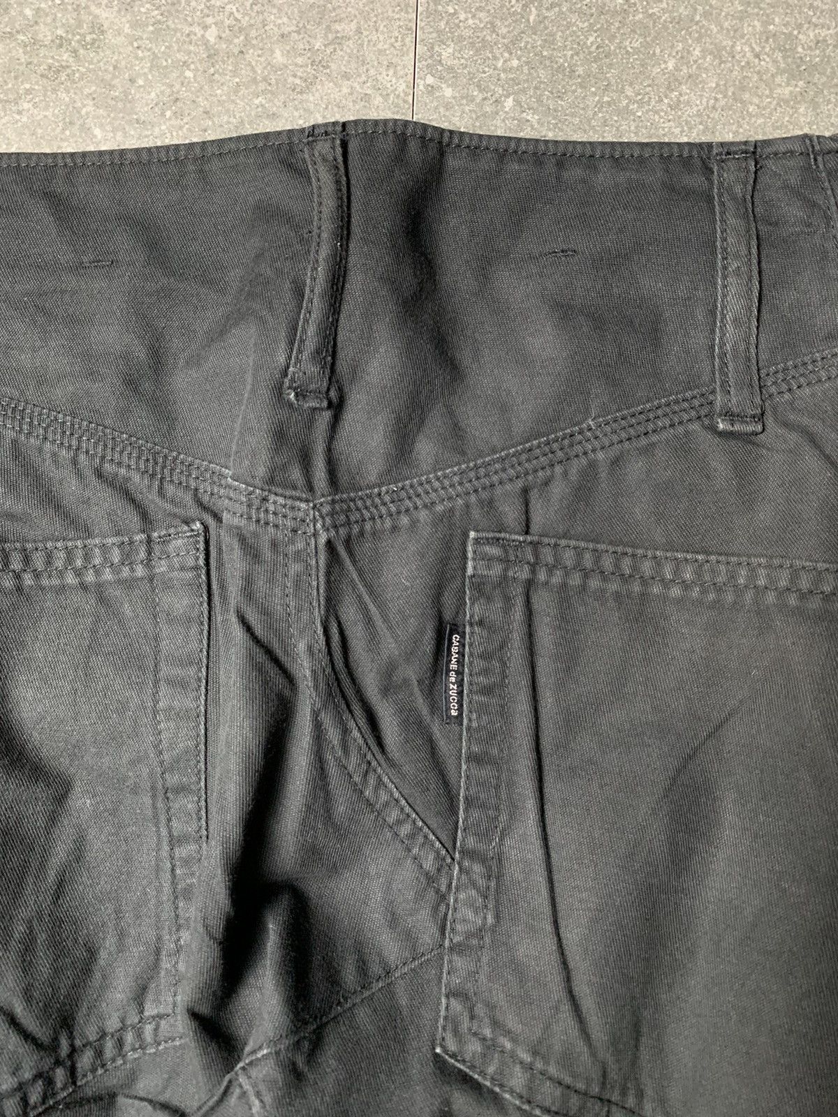 CABANE de ZUCCa 2000s Cabane de Zucca Asymmetric Faded Pants Size US 29 - 11 Thumbnail