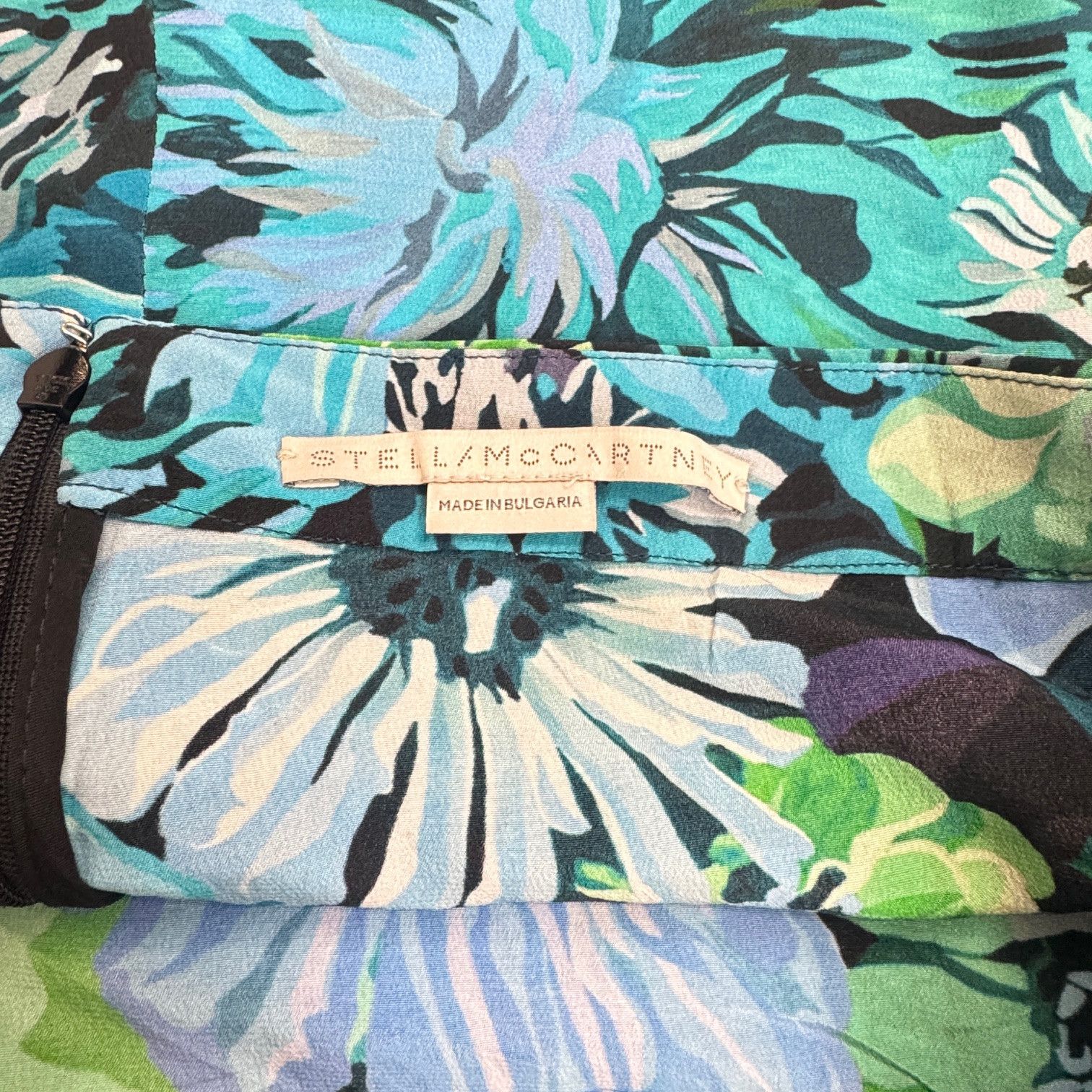 Stella McCartney STELLA MCCARTNEY Floral-Print Silk Midi Skirt Size 28" / US 6 / IT 42 - 6 Thumbnail