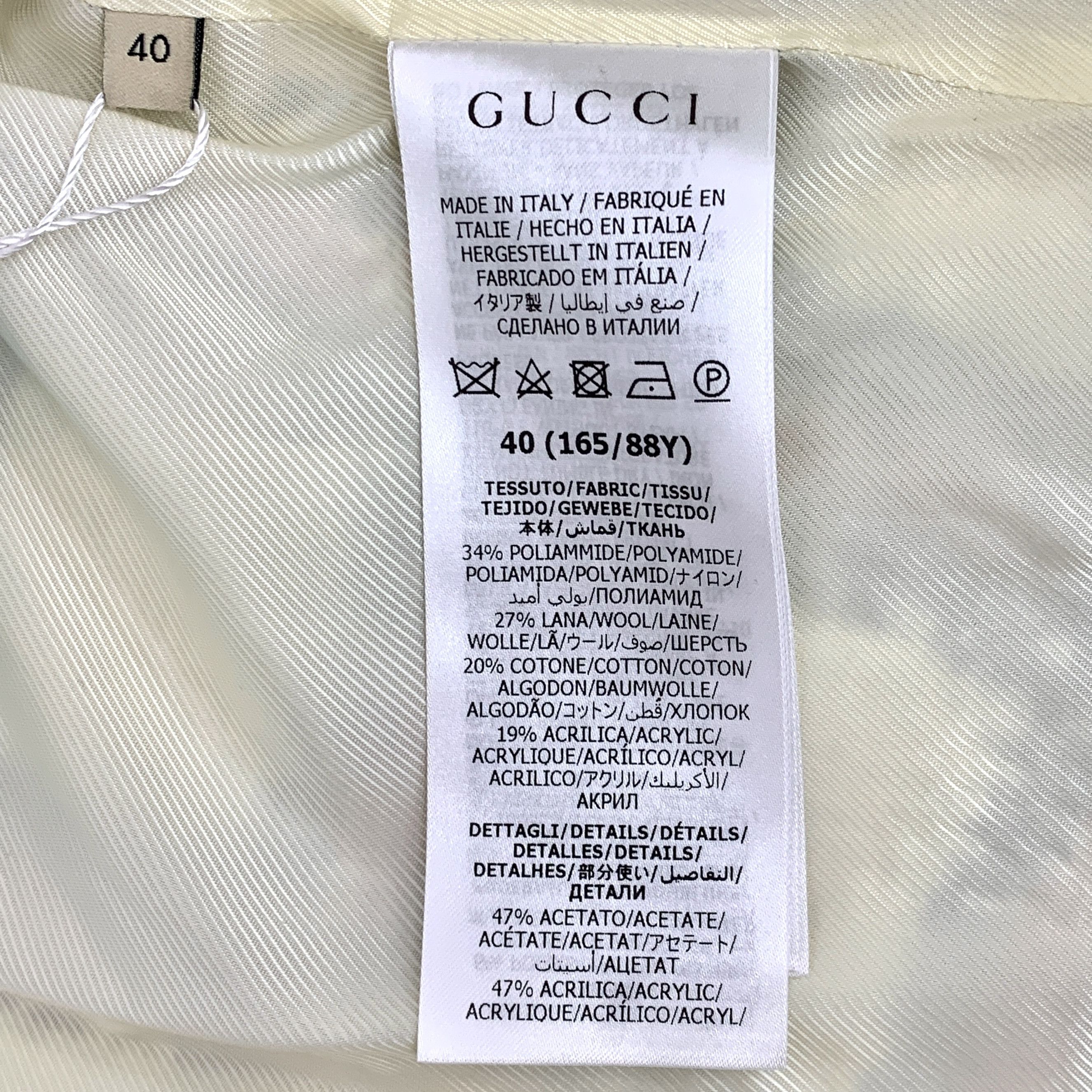 Gucci Gucci Tweed Check Jacket Multicolor (40) Size S / US 4 / IT 40 - 6 Thumbnail
