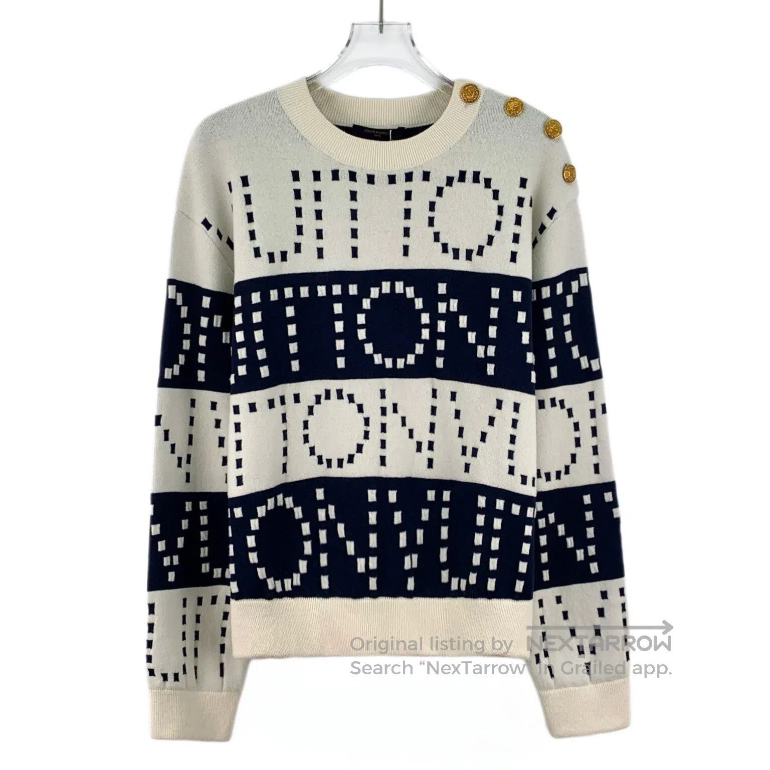 Louis Vuitton Louis Vuitton Multicolor Logo Lettering Embroidered Cashme Size US XS / EU 42 / 0 - 1 Thumbnail