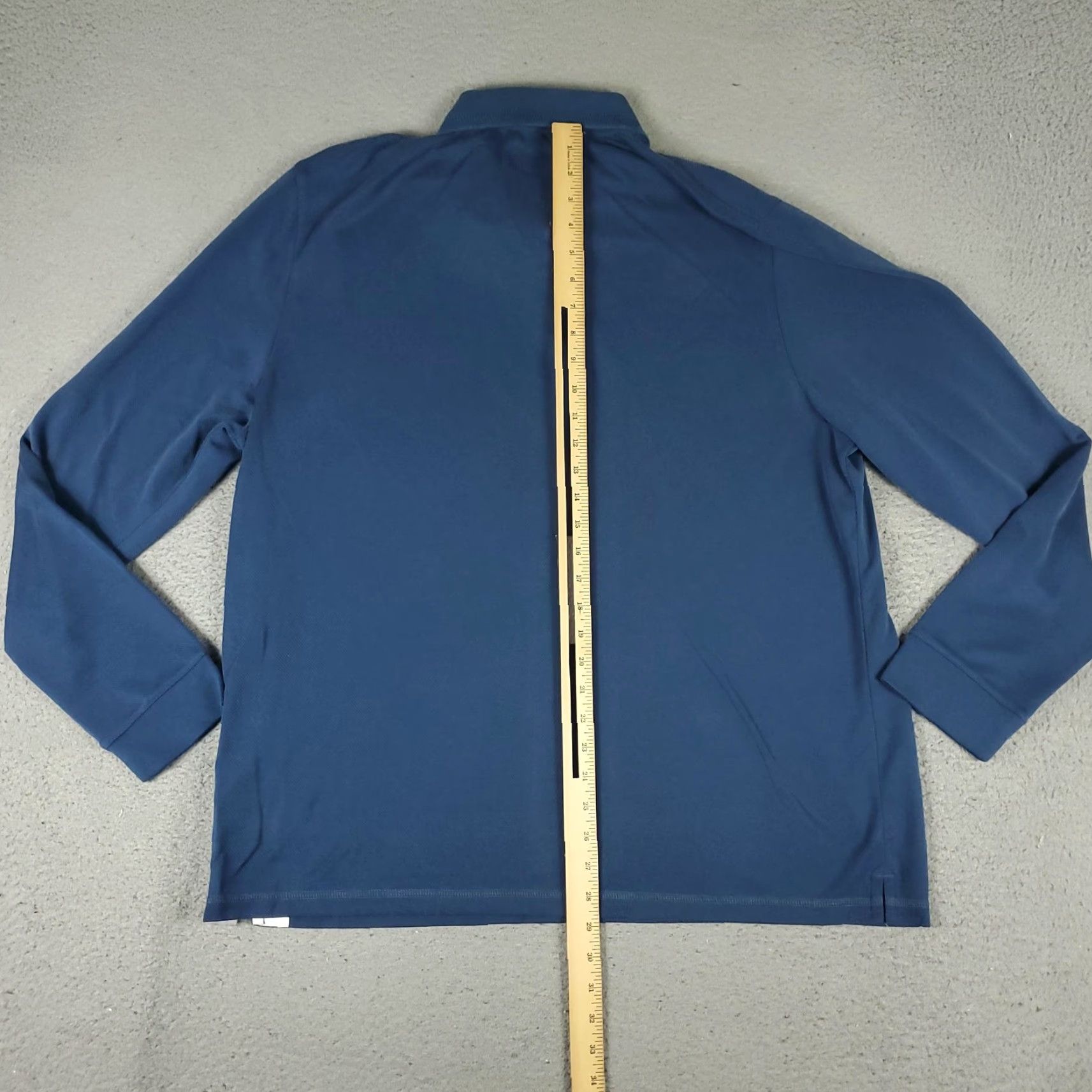 Ted Baker TED BAKER Polo Shirt Men 2XL Long Sleeve Solid Blue Golf Performance Shirt Size US XXL / EU 58 / 5 - 5 Thumbnail
