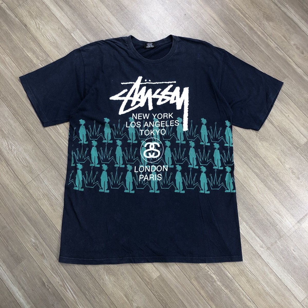 トップス 00s stussy vintage t-shirt shadowman s-l1200.jpg
