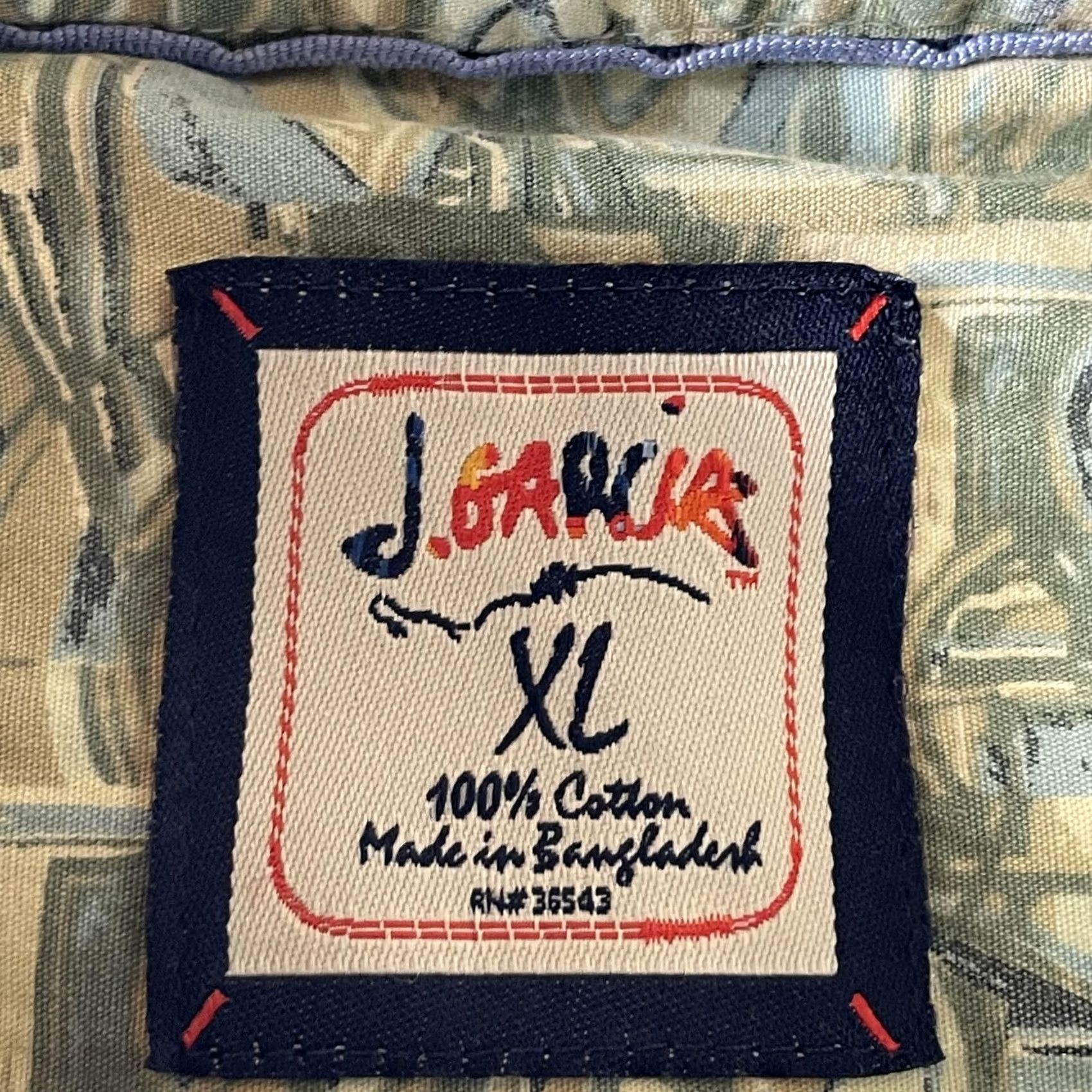 Vintage J Garcia Shirt Mens XL White Blue Stripe Long Sleeve Button Front Cotton Casual Size US XL / EU 56 / 4 - 4 Thumbnail