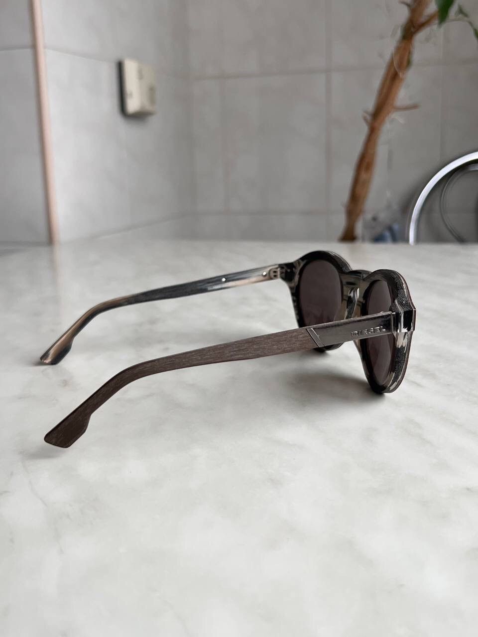 Diesel Vintage Diesel Sunglasses Wood Frame Eyewear Metal Logo Y2K Size ONE SIZE - 3 Thumbnail