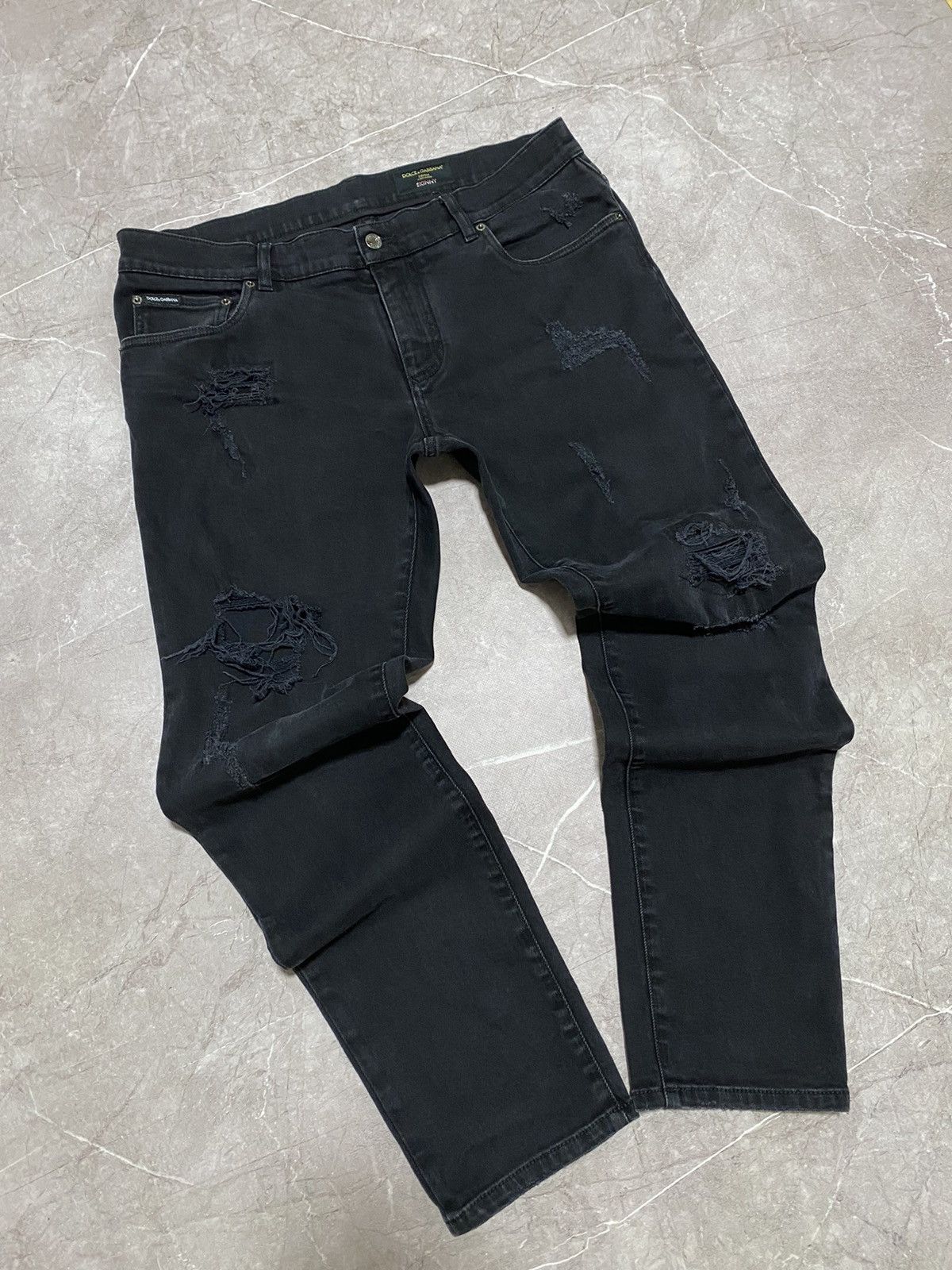 Vintage Dolce & Gabbana Skinny Denim Jeans Made in Italy Y2K
