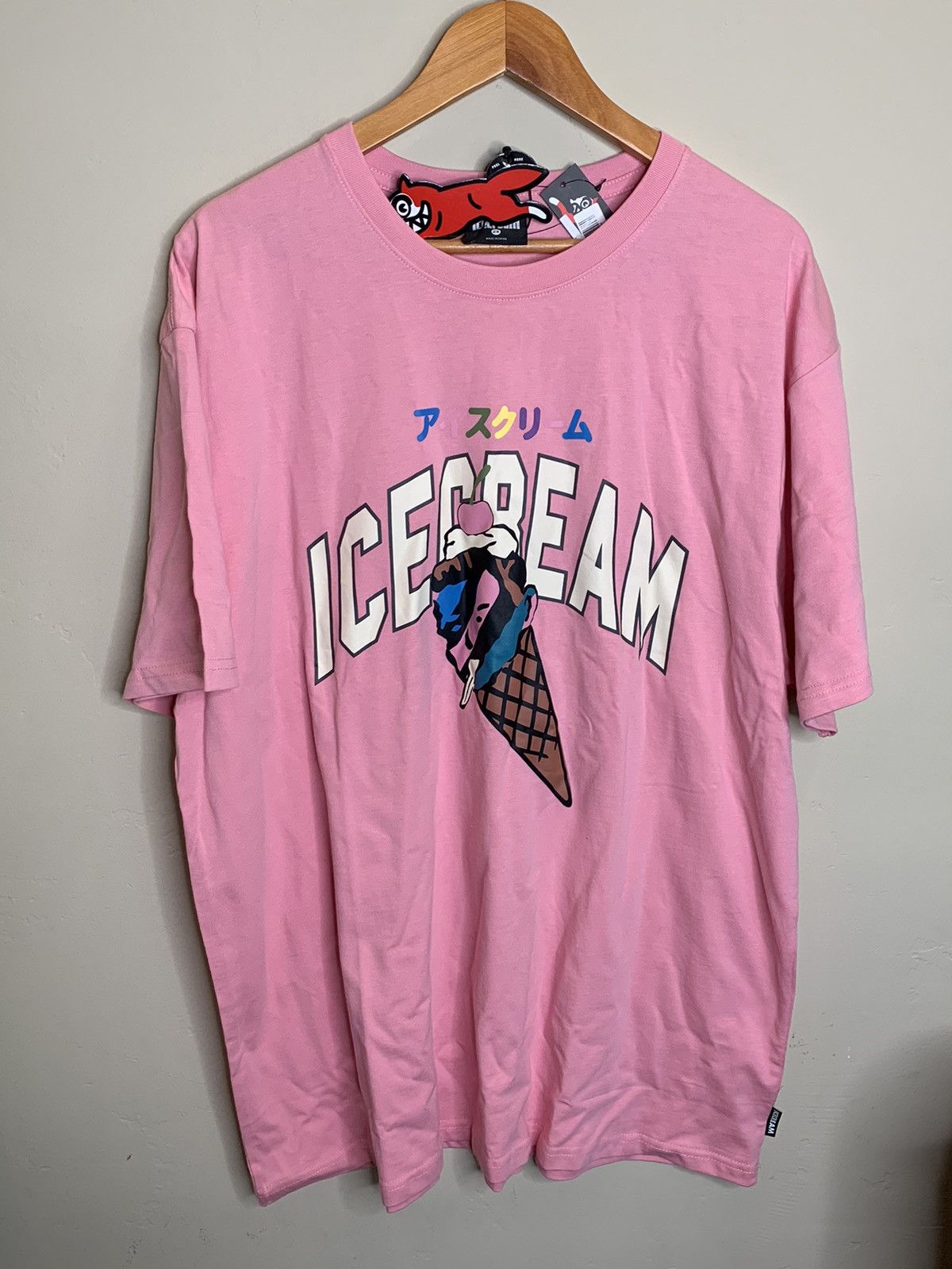 image of New Ice Cream Cone Billionaire Boys Club Shirt in Pink, Men's (Size 2XL)