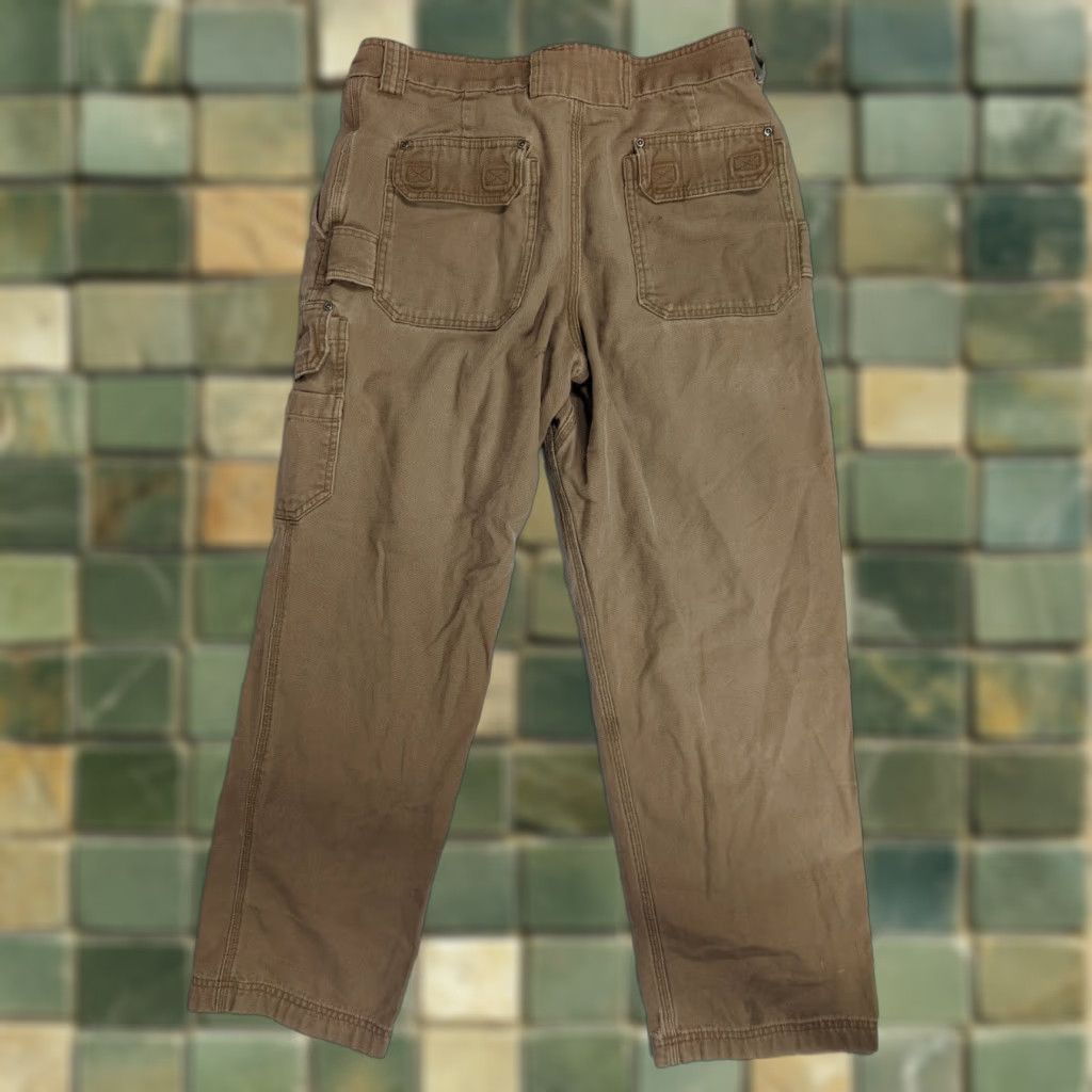 Duluth Trading Company VINTAGE Duluth Trading Co Canvas Cargo Pants Relaxed Mens 36x32 Brown Distressed Work Cargo Pants Mens Brown Canvas Workwear Pants Size US 36 / EU 52 - 1 Thumbnail