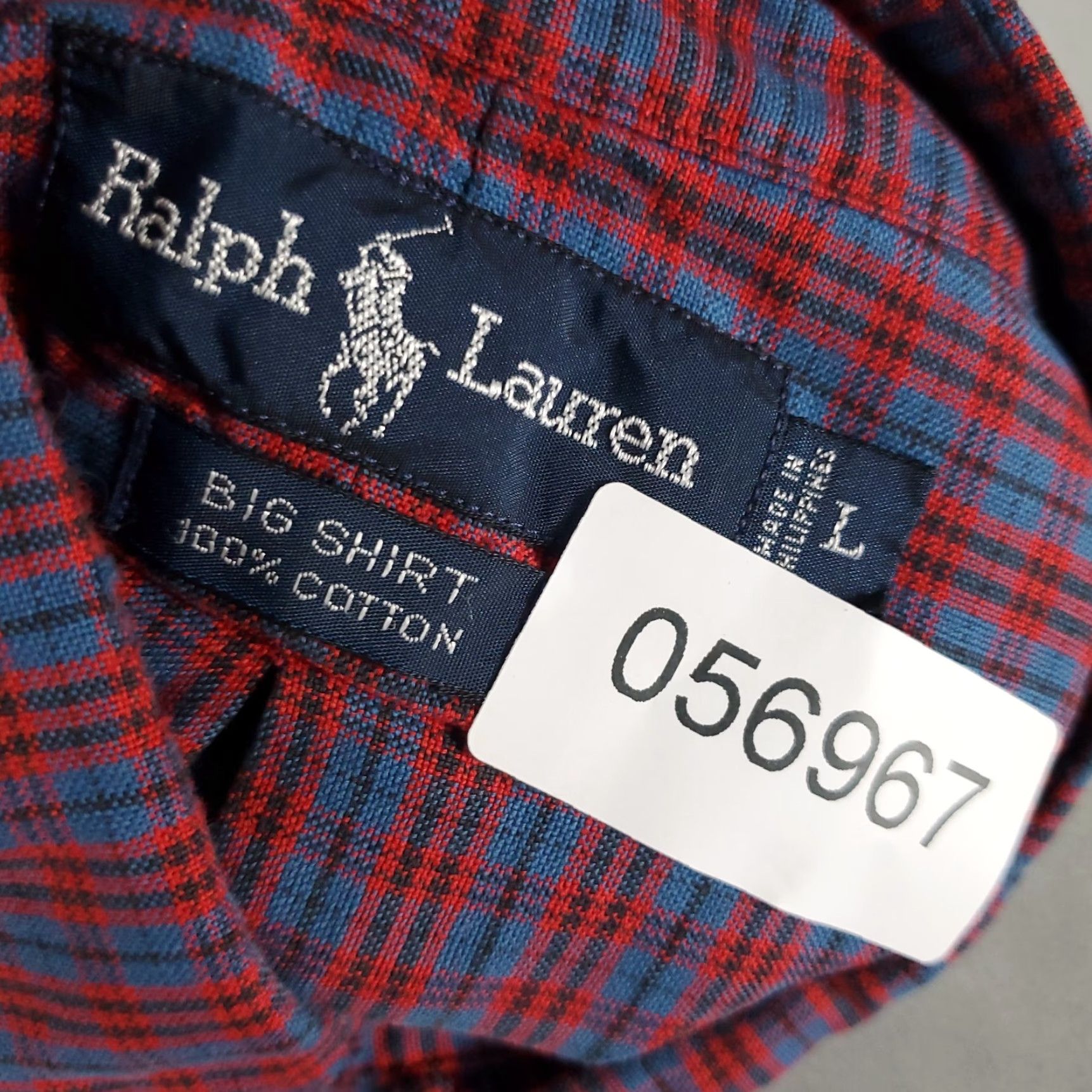 Ralph Lauren Ralph Lauren Shirt Mens XL Red Blue Plaid Button-Front Classic Button-Up L/S Size US XL / EU 56 / 4 - 8 Thumbnail