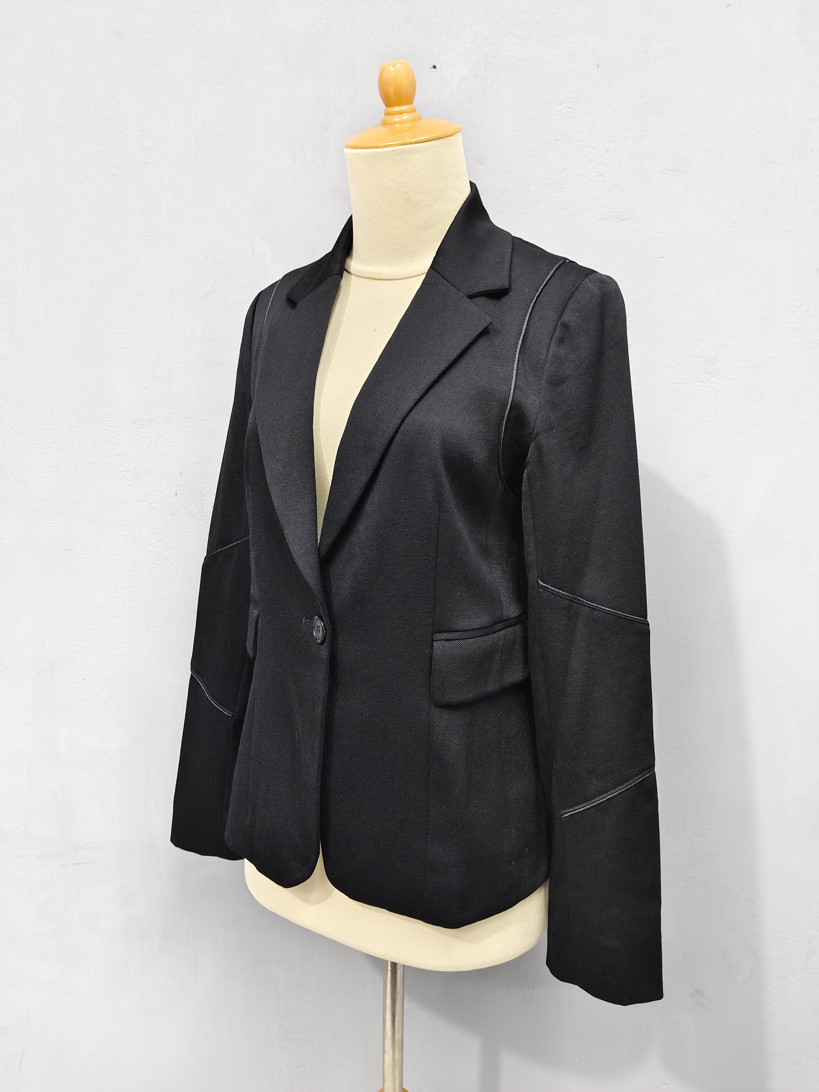 Joseph Joseph- Minimal Dark Clean Tailored Fitted Blazer Size M / US 6-8 / IT 42-44 - 3 Thumbnail