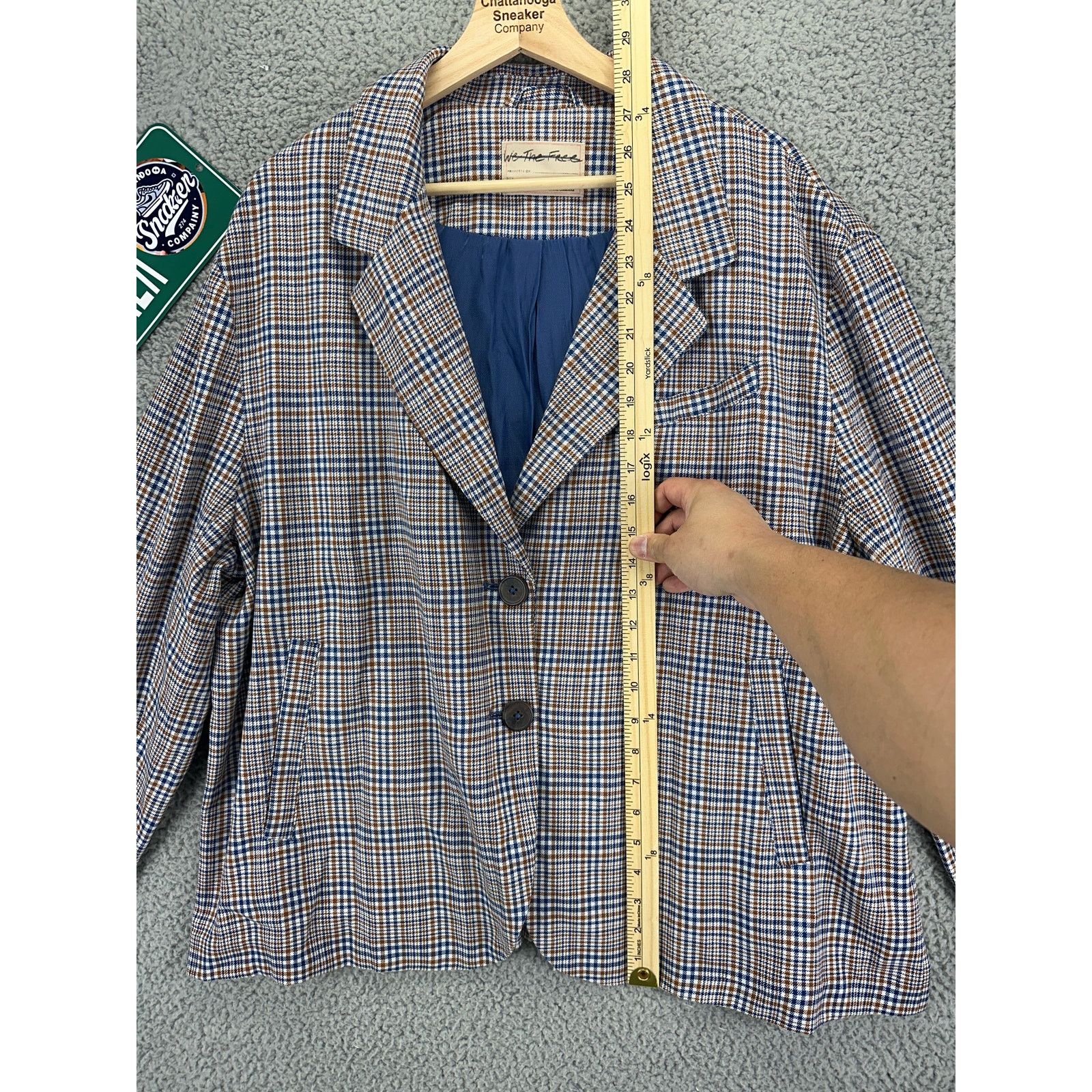 Free People Free People Cali Plaid Blazer Jacket Womens Extra Large XL Size XL / US 12-14 / IT 48-50 - 3 Thumbnail