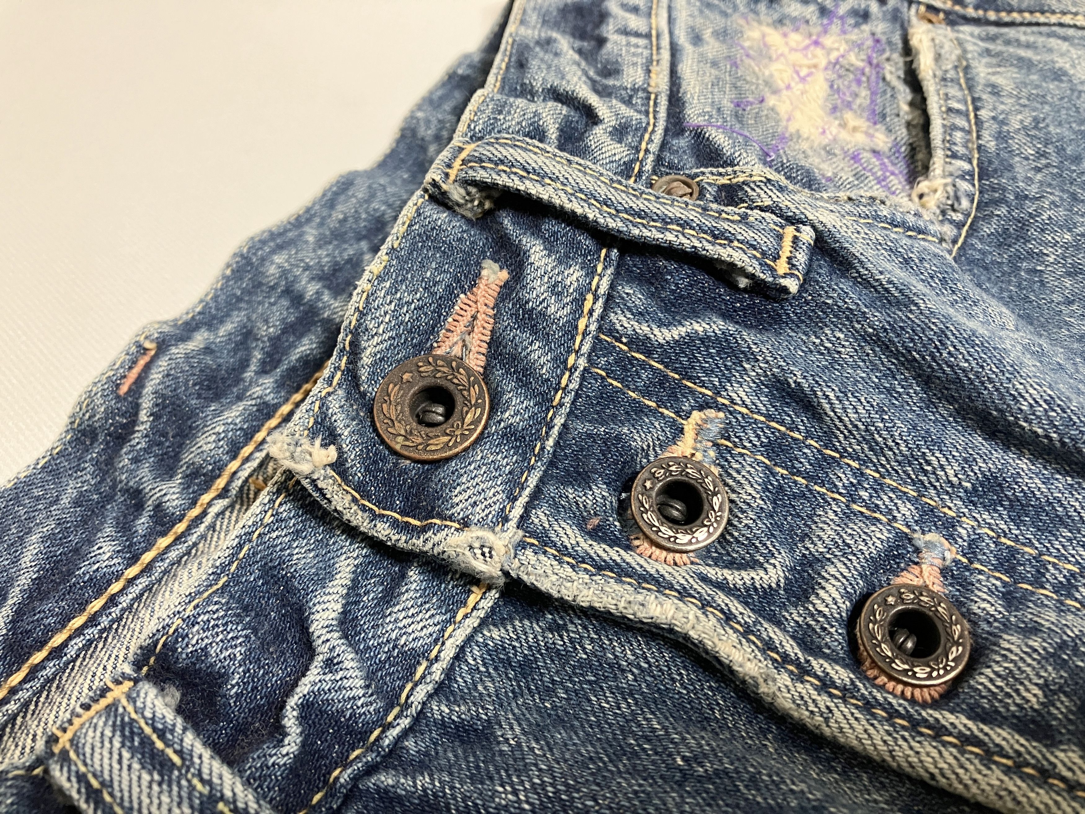Kapital KAPITAL 14oz leopard remake denim shorts pants brand new Size US 30 / EU 46 - 5 Thumbnail