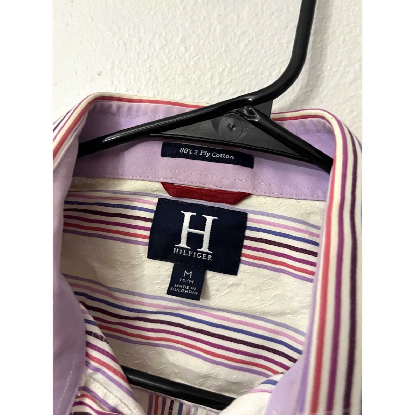 Tommy Hilfiger Tommy Hilfiger Button-Down Shirt Mens M 100% Cotton Multicolor Striped Button-Up Casual Formal Size US M / EU 48-50 / 2 - 2 Thumbnail