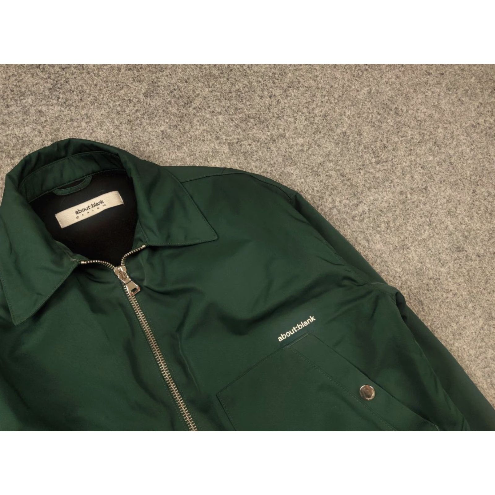 About:Blank About :blank Design Men's Box Logo Cropped Jacket Epsom Green Size US XS / EU 42 / 0 - 7 Thumbnail