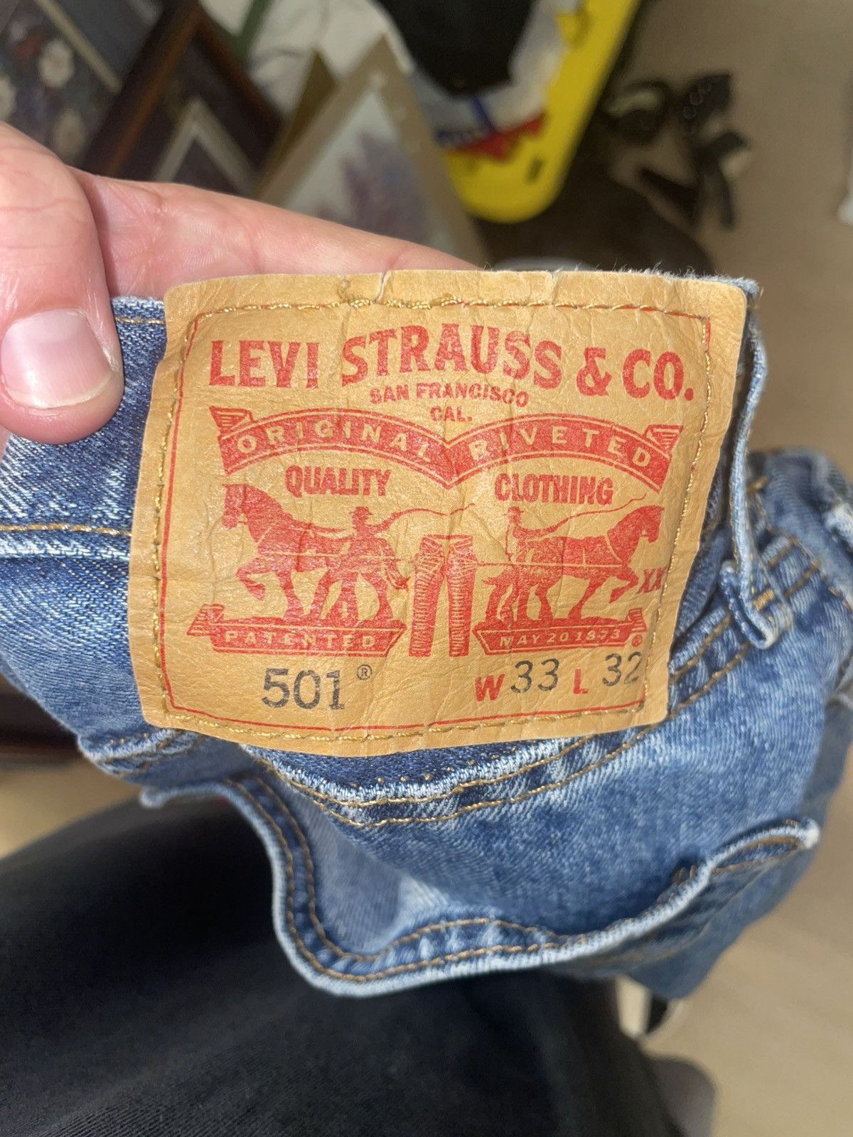 Levi's Vintage Clothing Vintage Levi’s 501 USA Mad 80s Selvedge Size US 33 - 7 Thumbnail