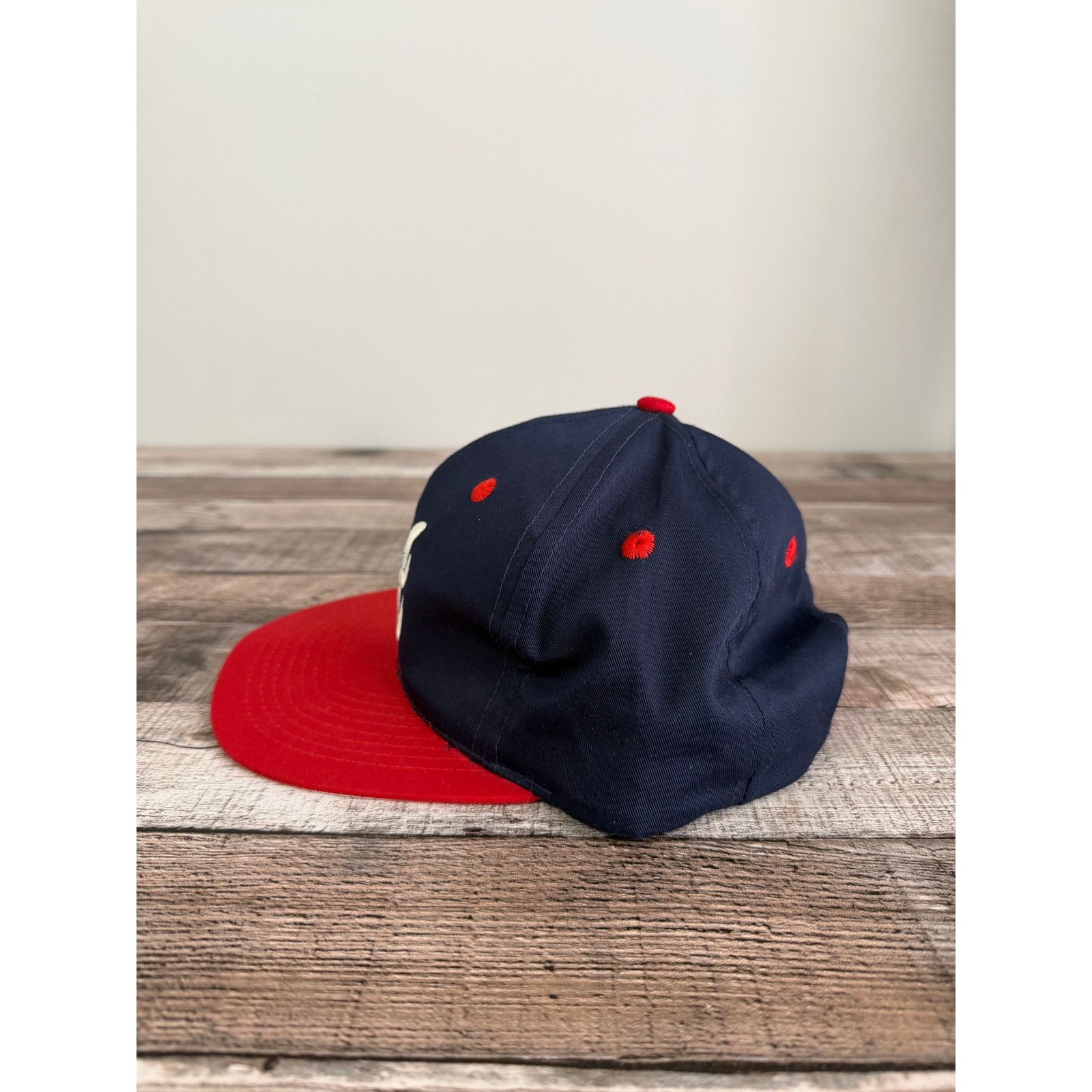 MLB Vintage Atlanta Braves Snapback Baseball Hat Size ONE SIZE - 4 Thumbnail