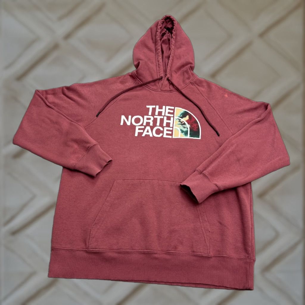The North Face The North Face Half Dome Pullover Sweatshirt Womens L Dusty Rose Pink Hooded Fleece Logo 2000s Outdoor Activewear Casual Womens Size L / US 10 / IT 46 - 1 Thumbnail