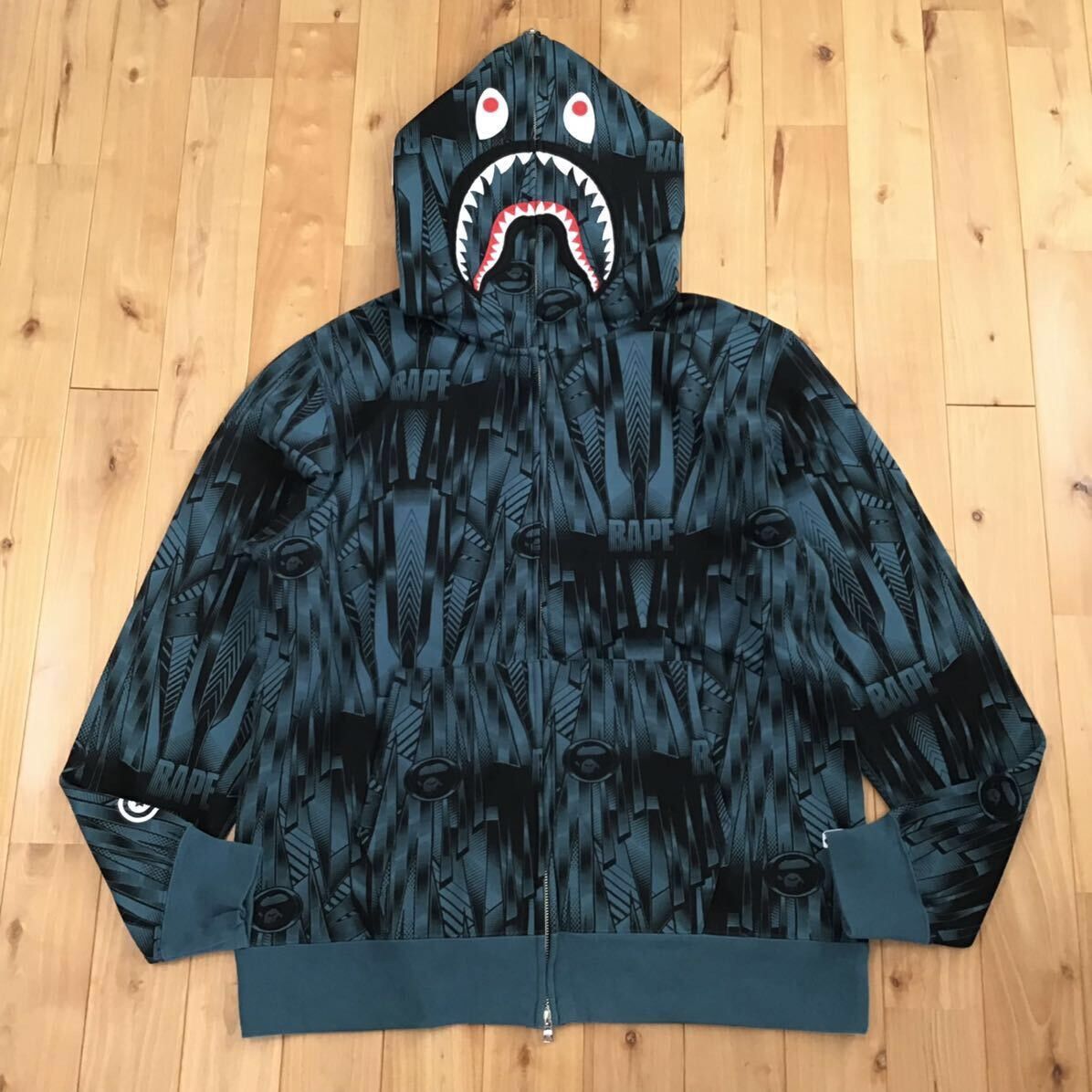 Bape BAPE SPEED RACER SHARK FULL ZIP HOODIE a bathing ape Size US XXL / EU 58 / 5 - 1 Thumbnail