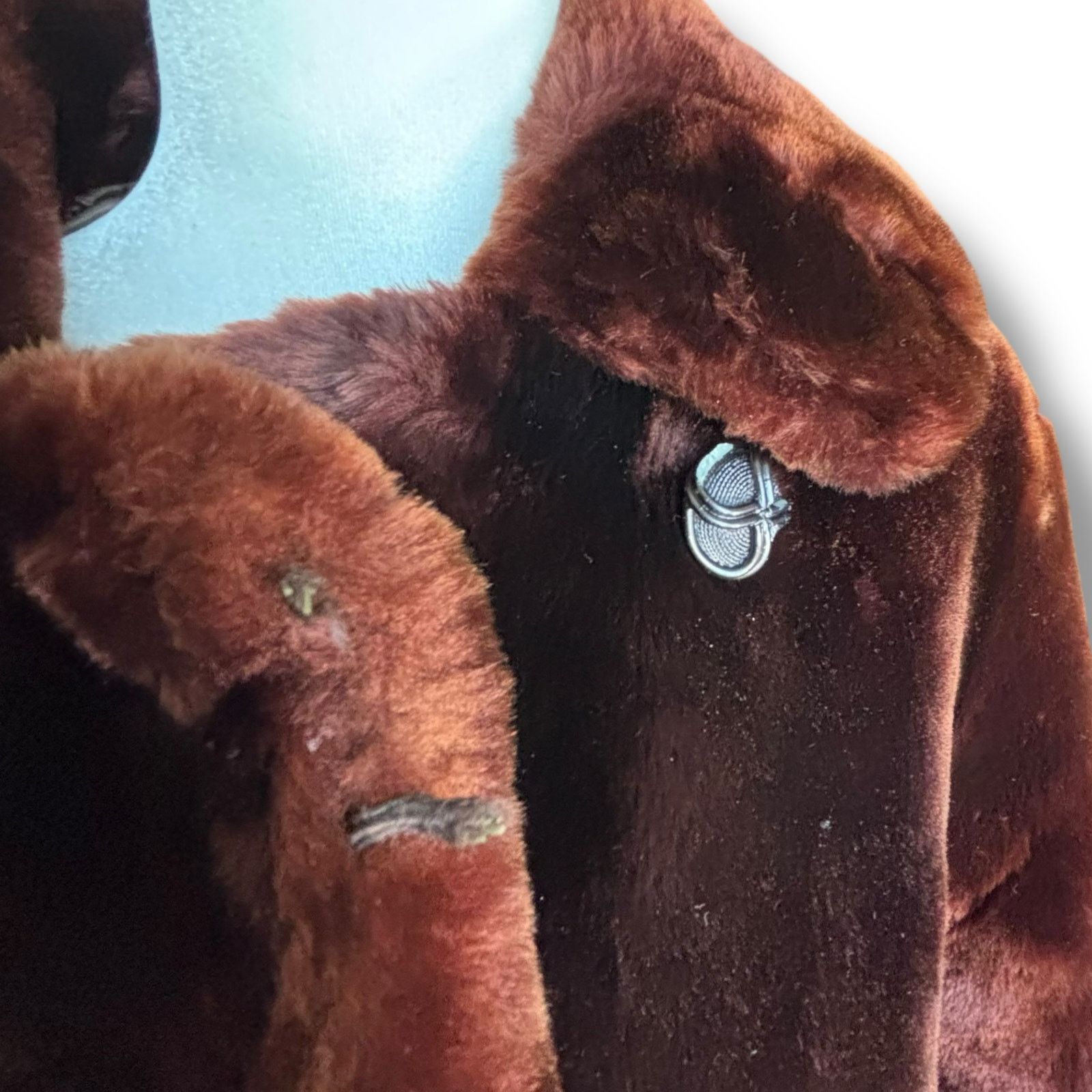 Vintage Vintage 50s Rifkens Dark Brown Mink Fur Coat Satin Lined MCM Size M / US 6-8 / IT 42-44 - 7 Thumbnail