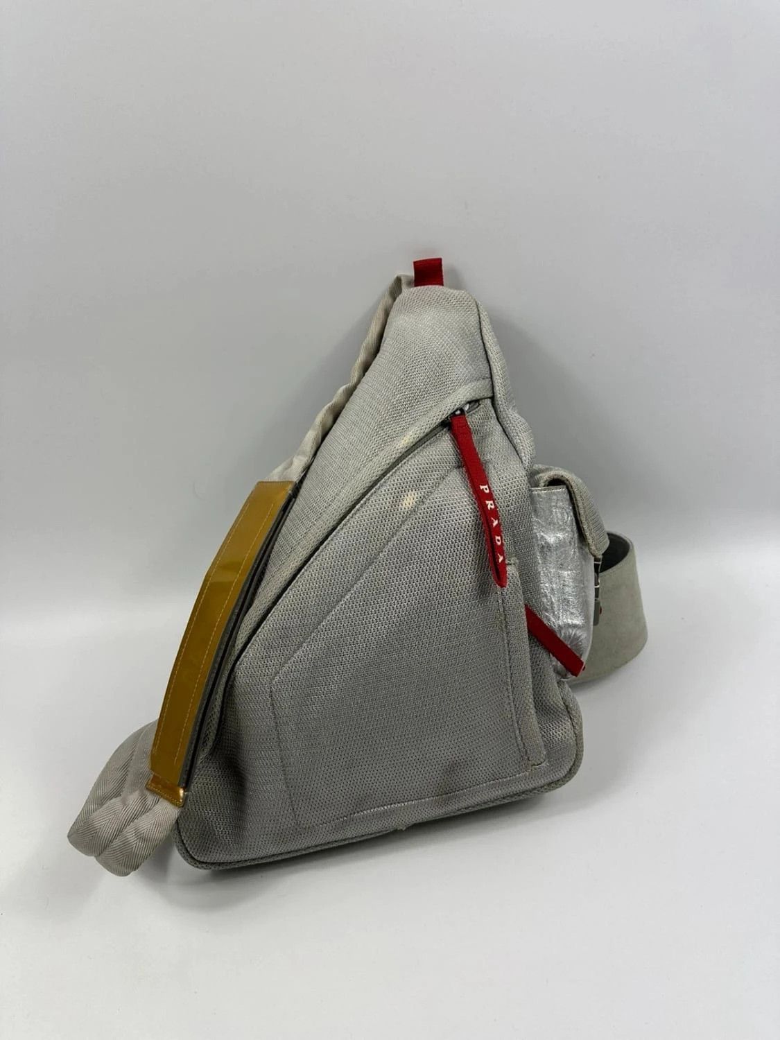 Prada Prada Sport 90’s Sling Bag crossbody grey silver mesh Size ONE SIZE - 1 Thumbnail