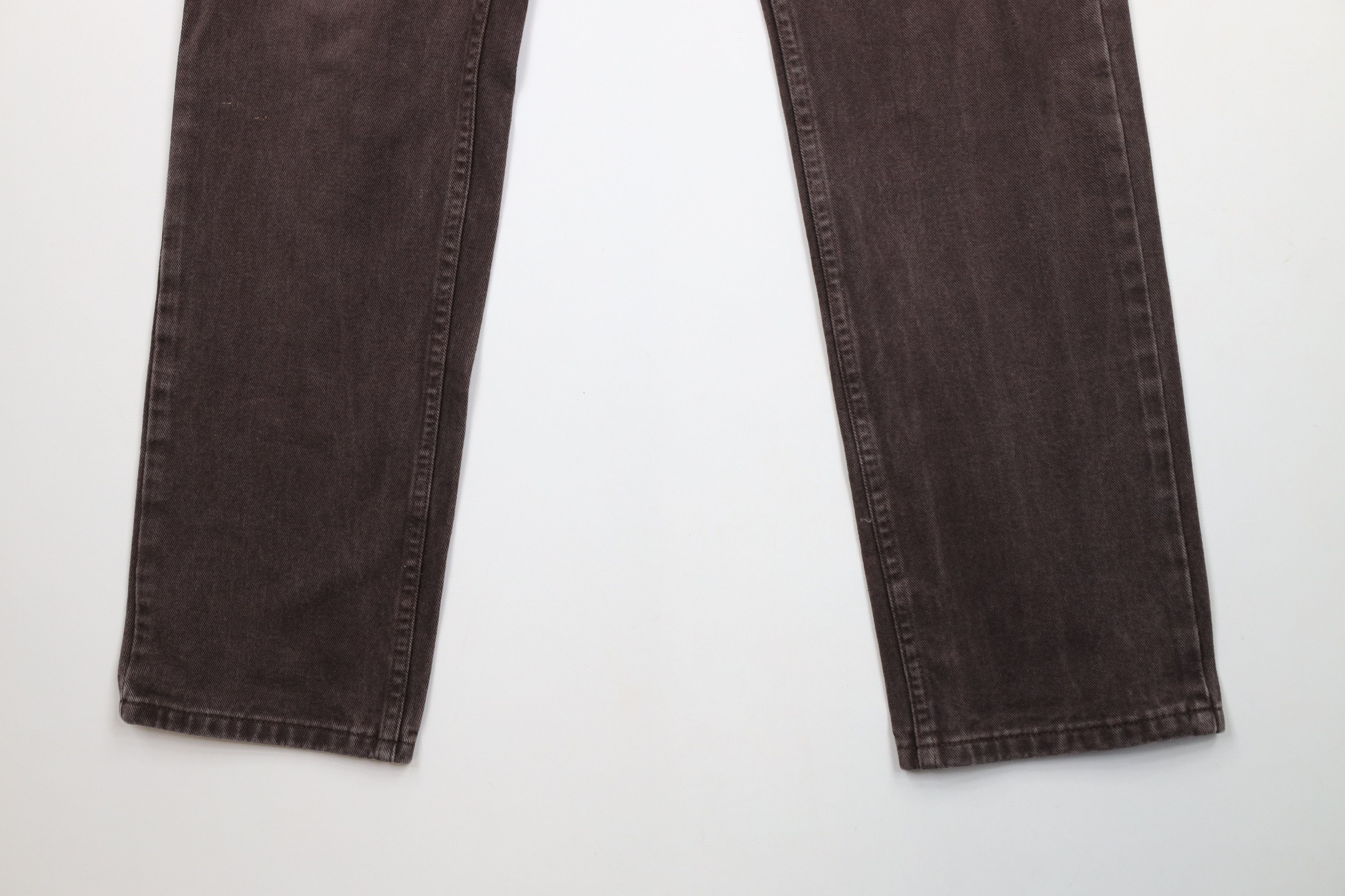 Lee × Vintage Vintage 90s Lee Straight Leg Denim Jeans Brown Cotton Size US 32 / EU 48 - 4 Thumbnail