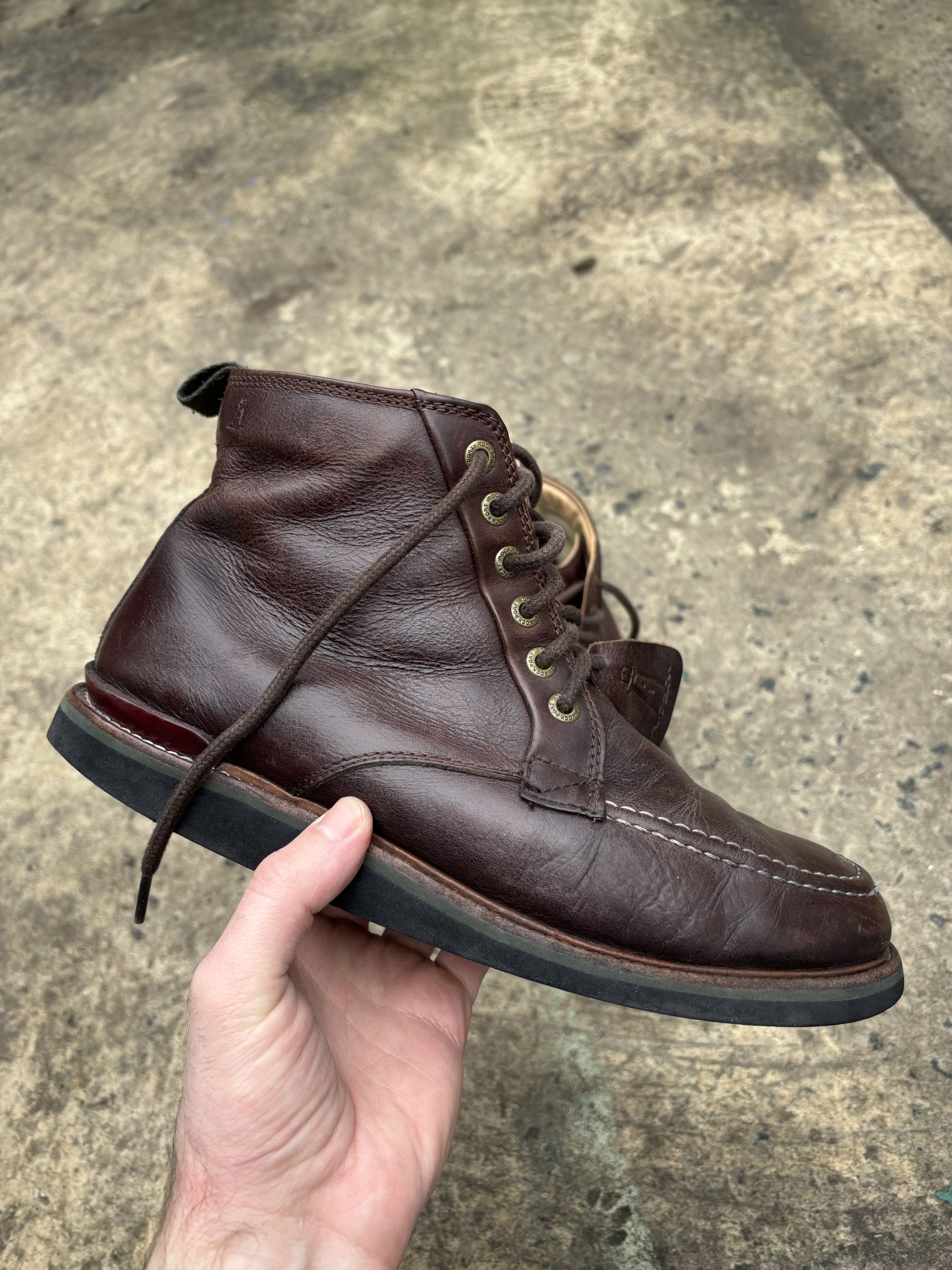 Rockport Vintage Rockport Moc Toe Brown Boots Size US 10.5 / EU 43-44 - 1 Thumbnail