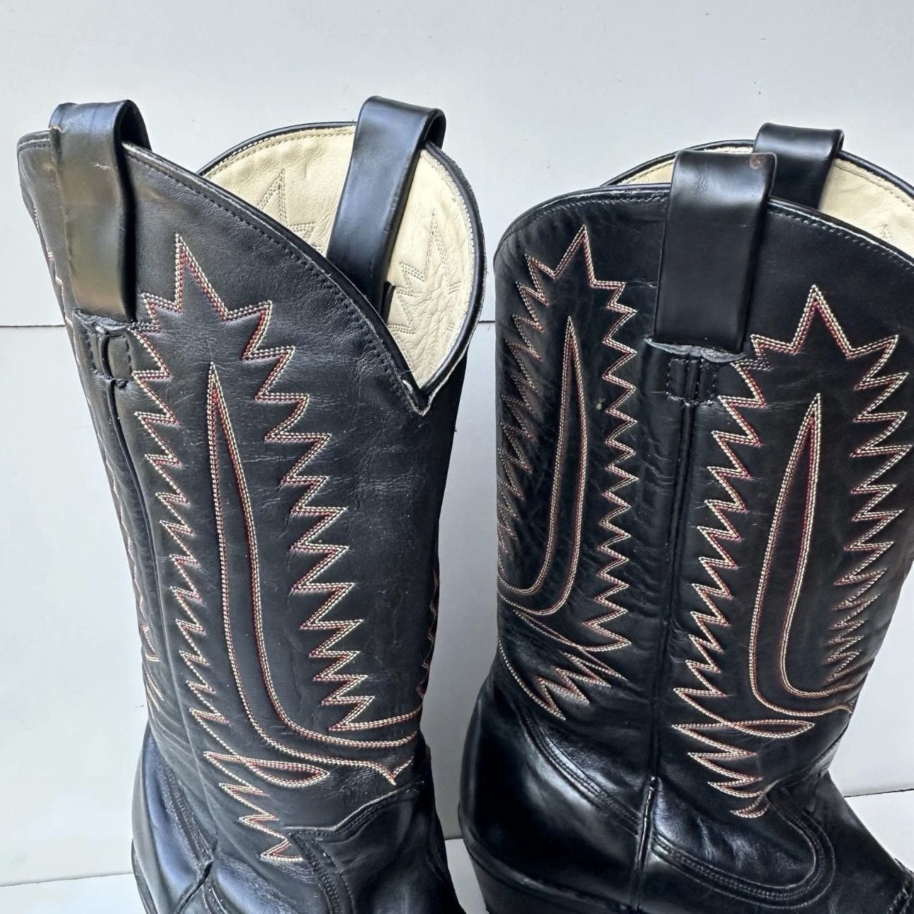 Other Tufgum Vintage Unisex Western Cowboy Boots Leather Size 11 Size US 11 / EU 44 - 3 Thumbnail