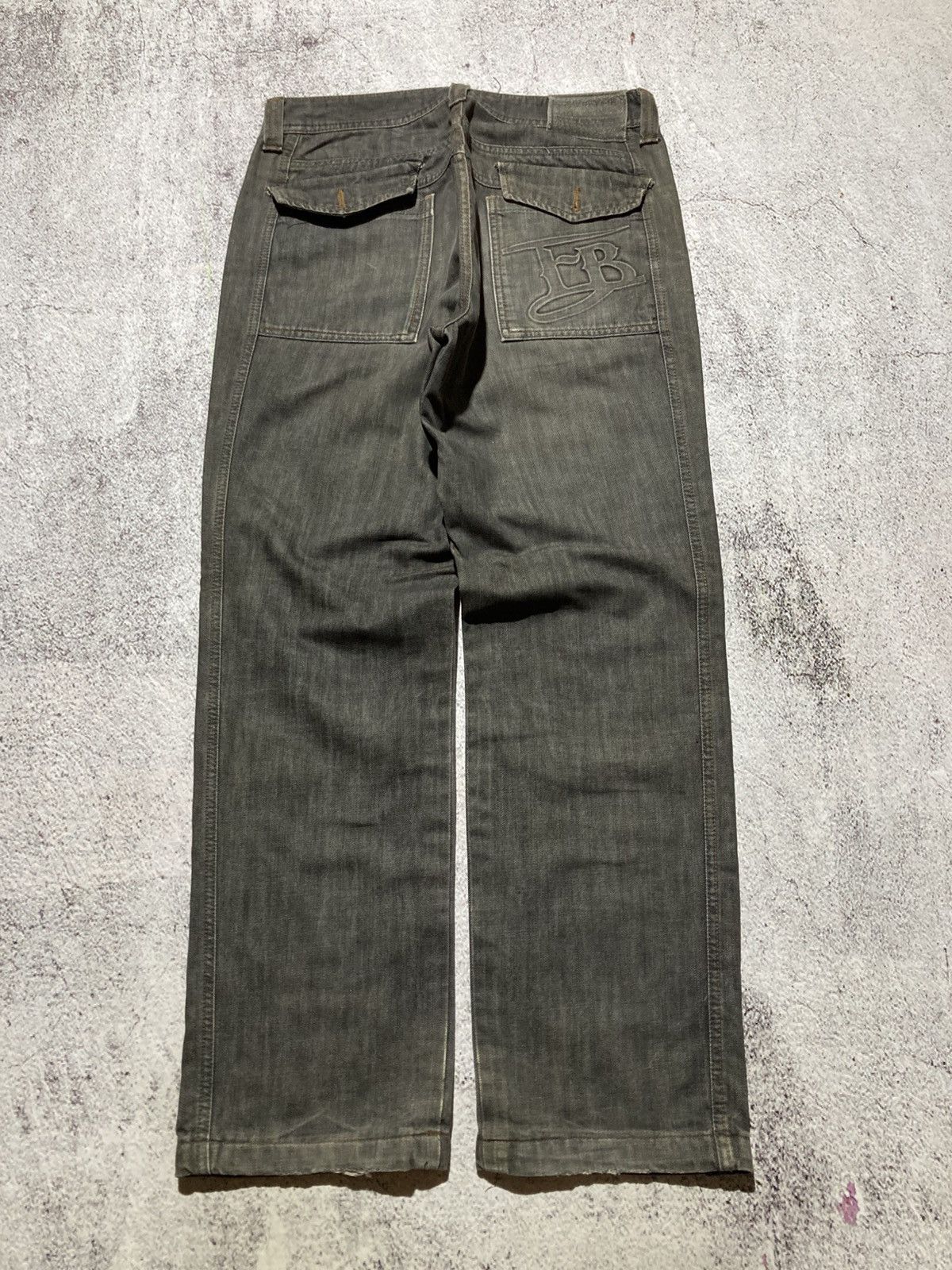 Japanese Brand 2000s Fubu Collection Washed Jeans Pants Charcoal Y2k Size US 34 / EU 50 - 12 Thumbnail