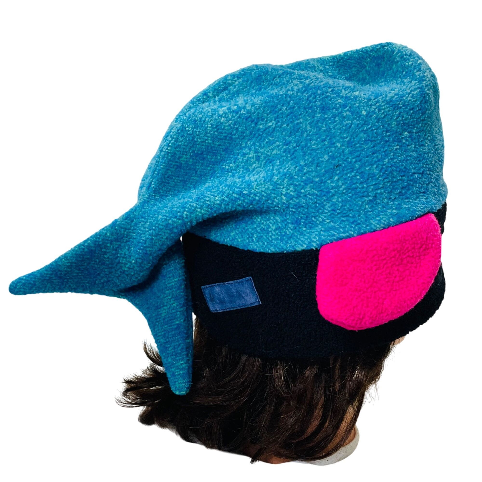 Vintage Bula Whimsical Whale Fish Mask Hat For Kids & Adults In Teal Size ONE SIZE - 11 Thumbnail