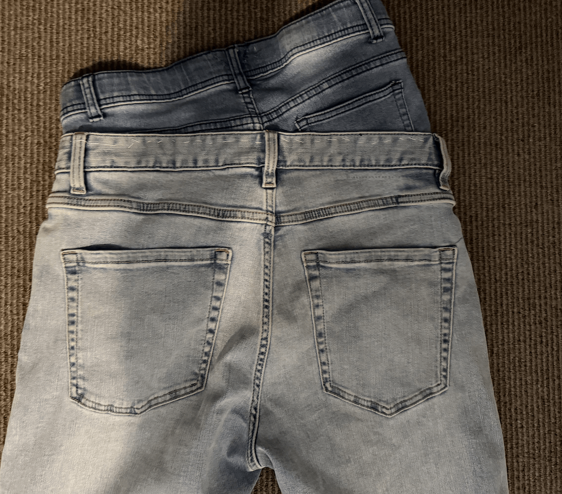 Vintage Light Blue Washed Slim Flared Denim Jeans Size US 28 / EU 44 - 5 Thumbnail